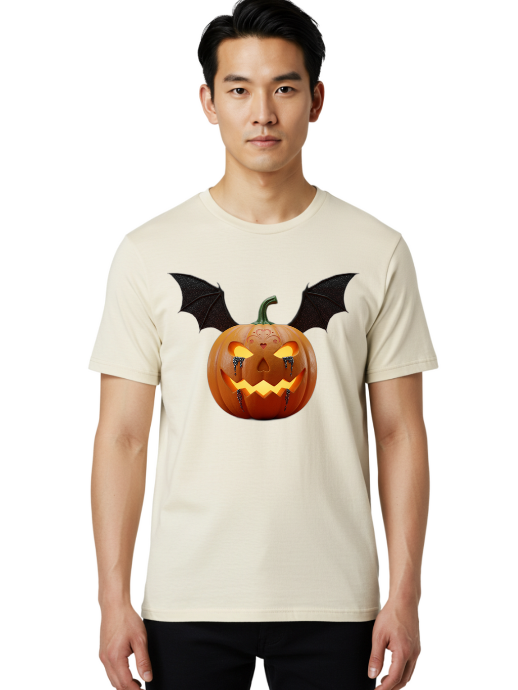 Jack-O-Lantern-Vampire Men'S Graphic Tee, 100% Cotton, Comfortable Casual Summer Wear, Machine Washable, Vintage Camera, Old Camera, Antique Camera, Black Camera, Classic Photography, Photography Equipment, Nostalgic Device, Film Camera, Bam701