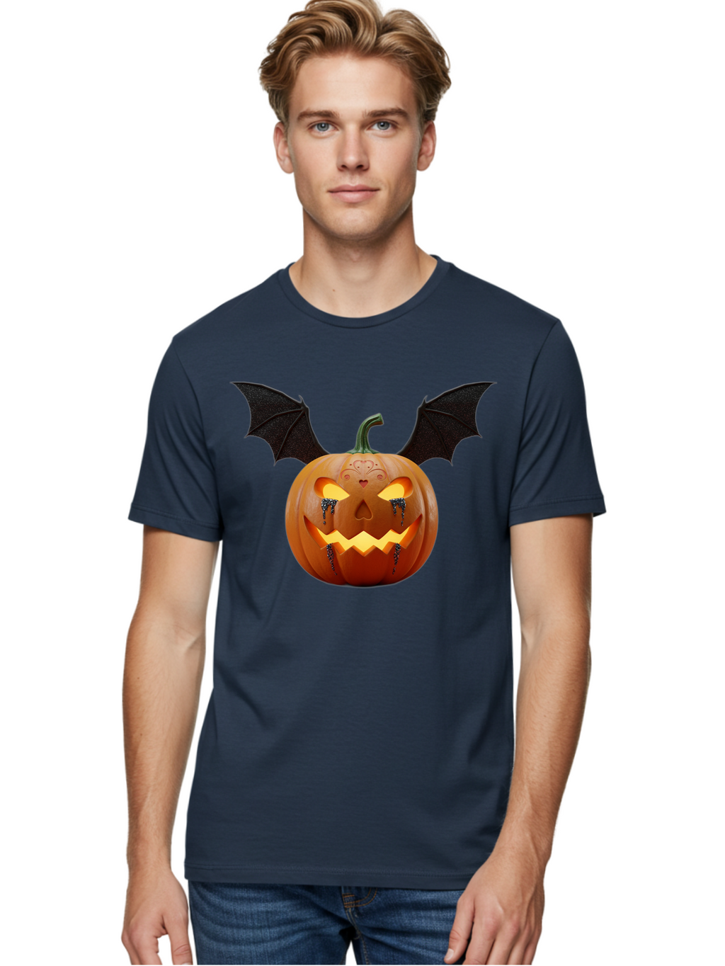 Jack-O-Lantern-Vampire Men'S Graphic Tee, 100% Cotton, Comfortable Casual Summer Wear, Machine Washable, Vintage Camera, Old Camera, Antique Camera, Black Camera, Classic Photography, Photography Equipment, Nostalgic Device, Film Camera, Bam701