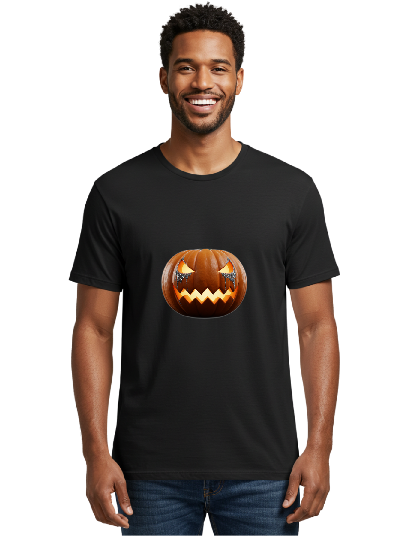 Jack-O-Lantern Men'S Graphic Tee, 100% Cotton, Comfortable Casual Summer Wear, Machine Washable, Vintage Camera, Old Camera, Antique Camera, Black Camera, Classic Photography, Photography Equipment, Nostalgic Device, Film Camera, Camera Art Bam702