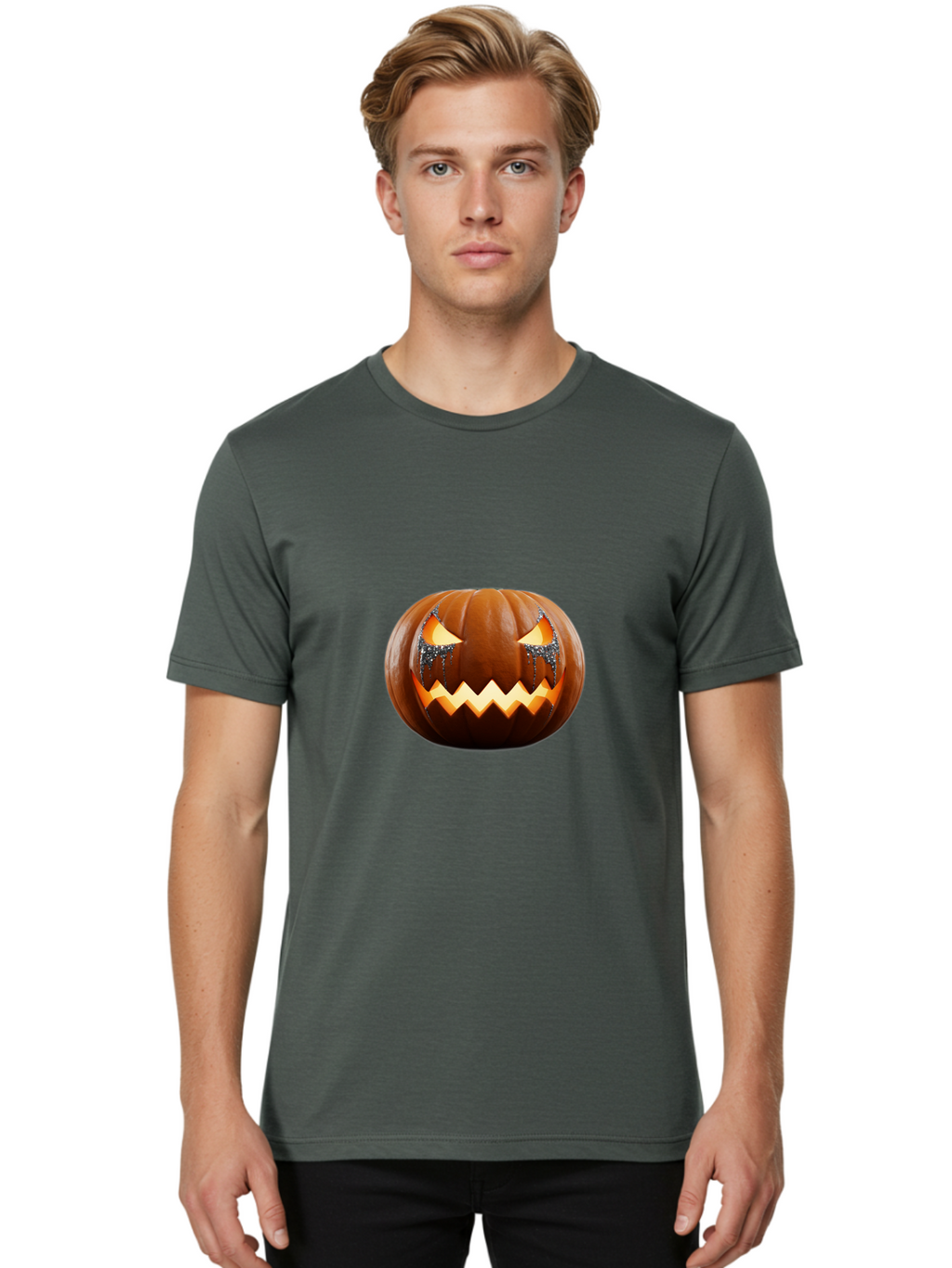 Jack-O-Lantern Men'S Graphic Tee, 100% Cotton, Comfortable Casual Summer Wear, Machine Washable, Vintage Camera, Old Camera, Antique Camera, Black Camera, Classic Photography, Photography Equipment, Nostalgic Device, Film Camera, Camera Art Bam702