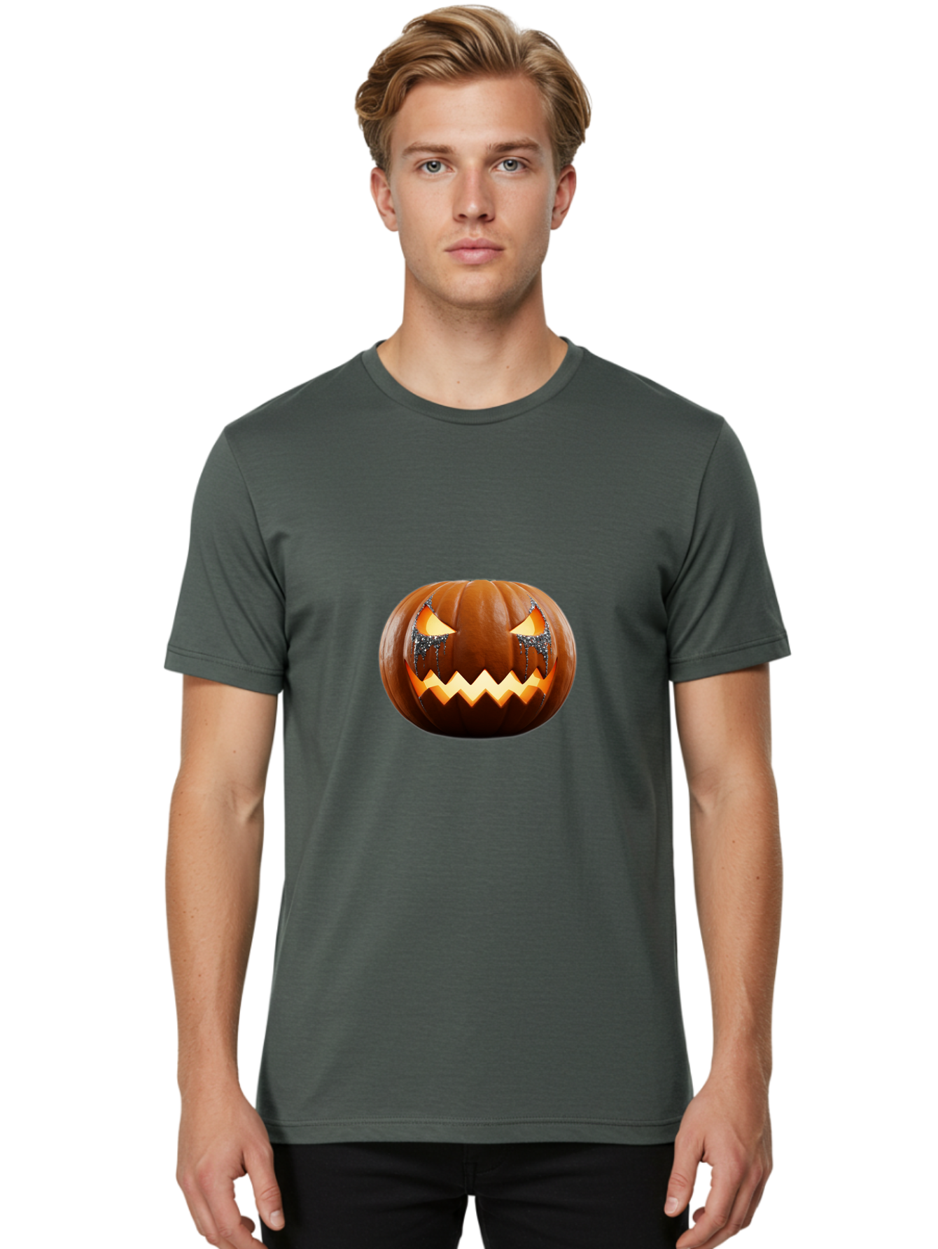 Jack-O-Lantern Men'S Graphic Tee, 100% Cotton, Comfortable Casual Summer Wear, Machine Washable, Vintage Camera, Old Camera, Antique Camera, Black Camera, Classic Photography, Photography Equipment, Nostalgic Device, Film Camera, Camera Art Bam702