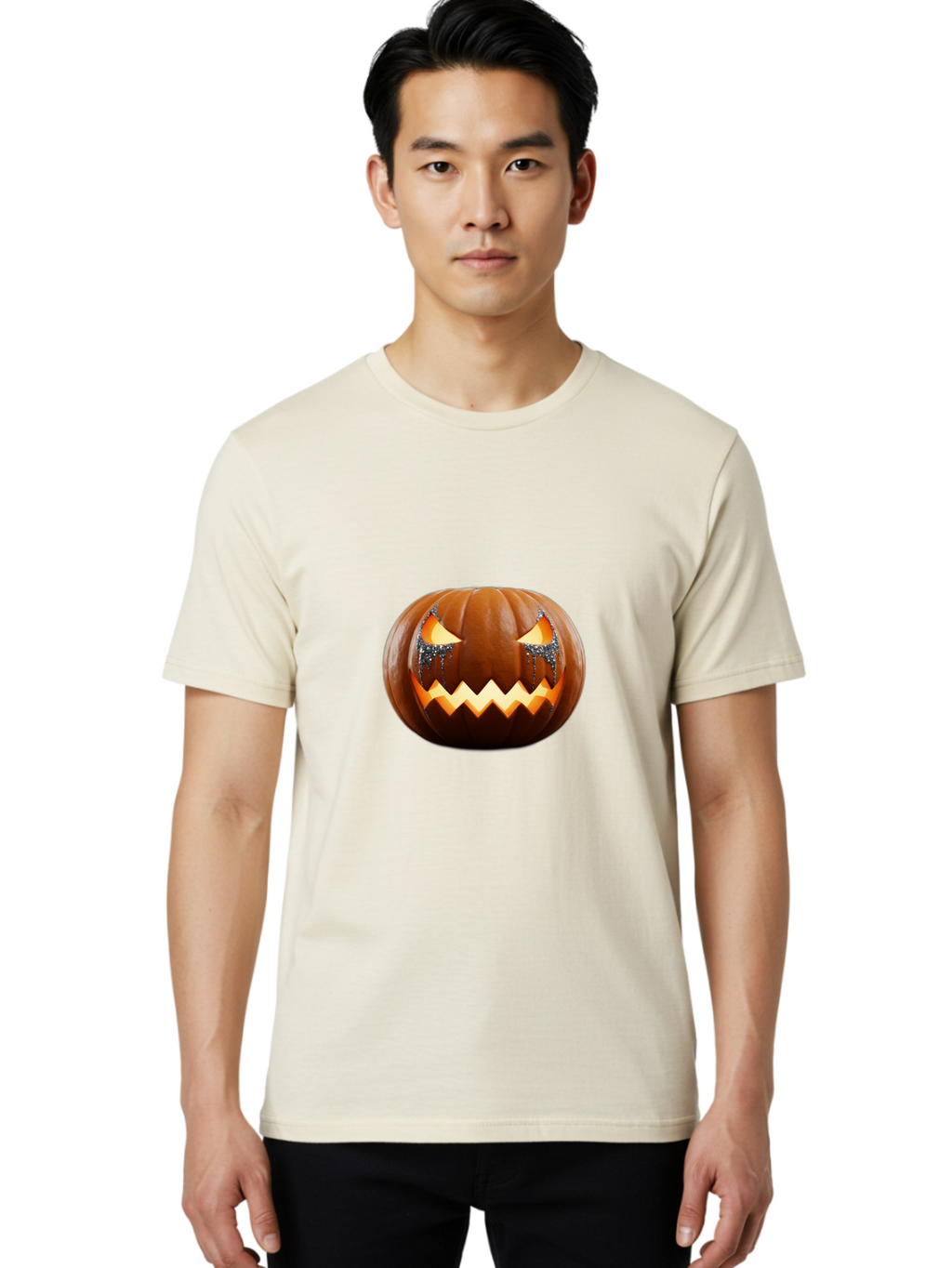 Jack-O-Lantern Men'S Graphic Tee, 100% Cotton, Comfortable Casual Summer Wear, Machine Washable, Vintage Camera, Old Camera, Antique Camera, Black Camera, Classic Photography, Photography Equipment, Nostalgic Device, Film Camera, Camera Art Bam702
