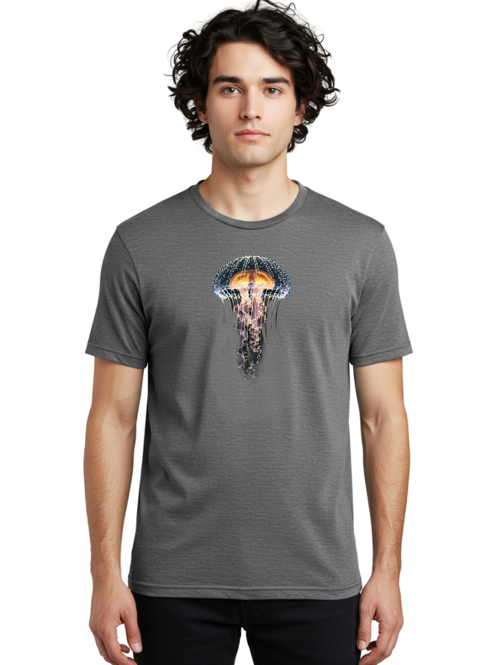 Jellyfish Men'S Graphic Tee, 100% Cotton, Comfortable Casual Summer Wear, Machine Washable, Vintage Camera, Old Camera, Antique Camera, Black Camera, Classic Photography, Photography Equipment, Nostalgic Device, Film Camera, Camera Art Bam706