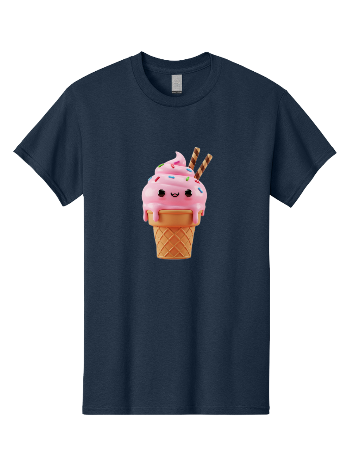 Kawaii-Ice-Cream Men'S Graphic Tee, 100% Cotton, Comfortable Casual Summer Wear, Machine Washable, Vintage Camera, Old Camera, Antique Camera, Black Camera, Classic Photography, Photography Equipment, Nostalgic Device, Film Camera, Camera Art Bam710