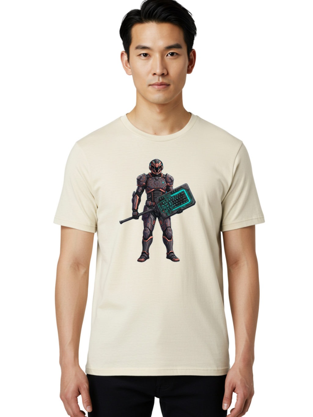 Keyboard-Warrior-1 Men'S Graphic Tee, 100% Cotton, Comfortable Casual Summer Wear, Machine Washable, Vintage Camera, Old Camera, Antique Camera, Black Camera, Classic Photography, Photography Equipment, Nostalgic Device, Film Camera, Bam712