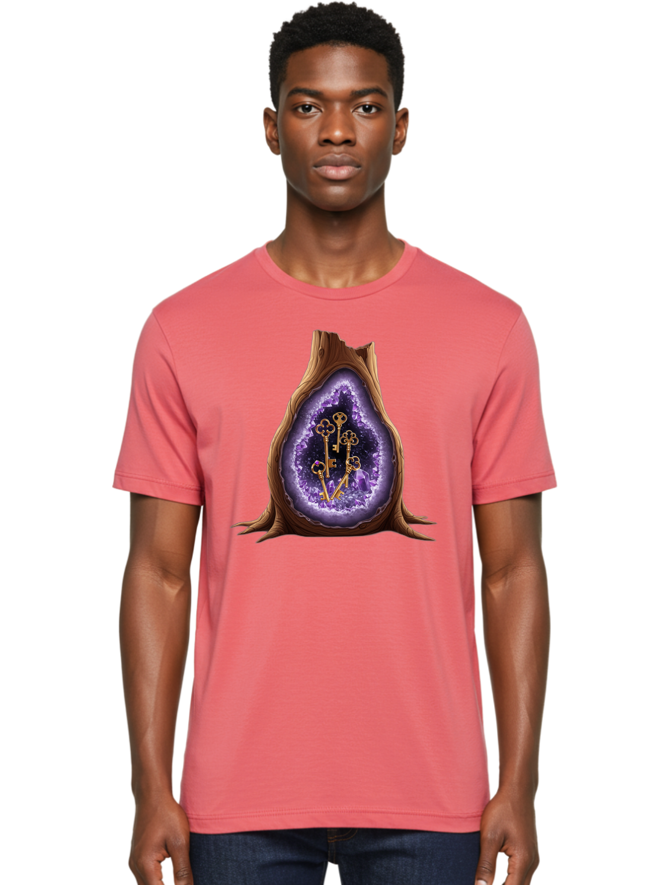 Keys-In-Geode Men'S Graphic Tee, 100% Cotton, Comfortable Casual Summer Wear, Machine Washable, Vintage Camera, Old Camera, Antique Camera, Black Camera, Classic Photography, Photography Equipment, Nostalgic Device, Film Camera, Camera Art Bam714