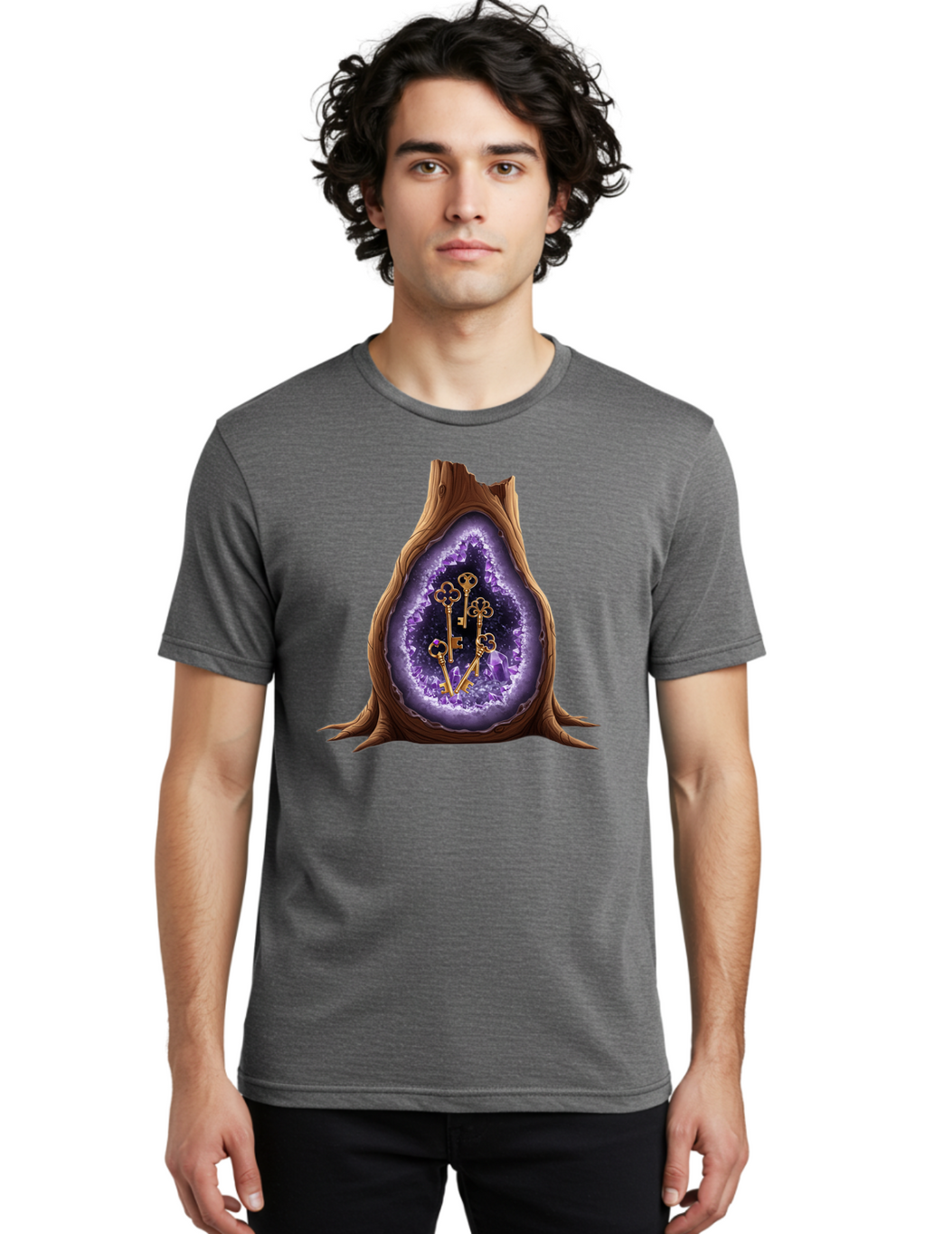 Keys-In-Geode Men'S Graphic Tee, 100% Cotton, Comfortable Casual Summer Wear, Machine Washable, Vintage Camera, Old Camera, Antique Camera, Black Camera, Classic Photography, Photography Equipment, Nostalgic Device, Film Camera, Camera Art Bam714