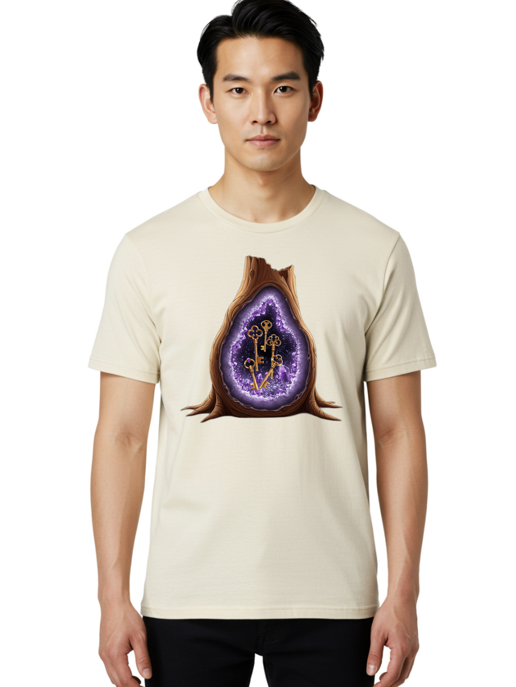 Keys-In-Geode Men'S Graphic Tee, 100% Cotton, Comfortable Casual Summer Wear, Machine Washable, Vintage Camera, Old Camera, Antique Camera, Black Camera, Classic Photography, Photography Equipment, Nostalgic Device, Film Camera, Camera Art Bam714