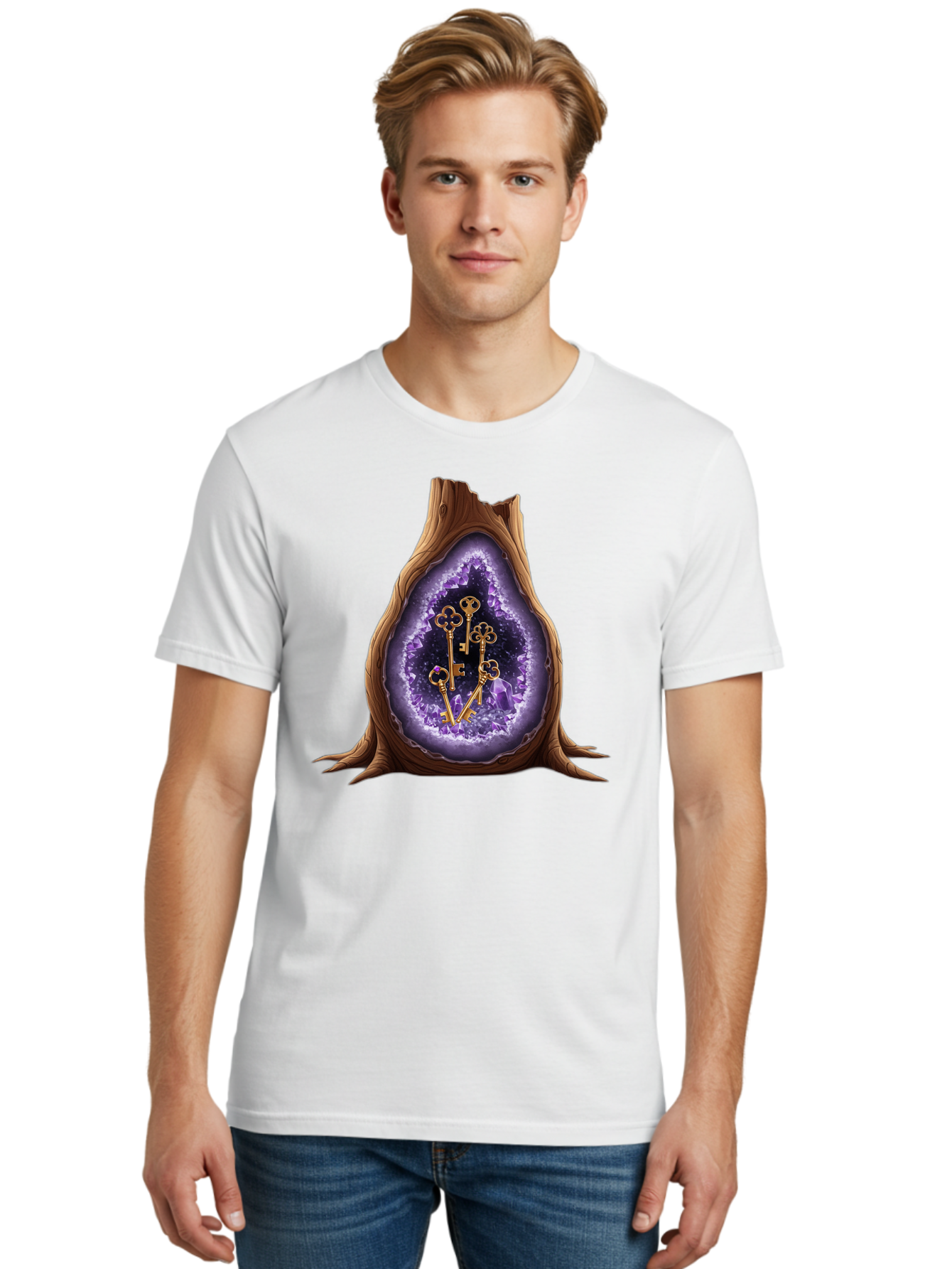 Keys-In-Geode Men'S Graphic Tee, 100% Cotton, Comfortable Casual Summer Wear, Machine Washable, Vintage Camera, Old Camera, Antique Camera, Black Camera, Classic Photography, Photography Equipment, Nostalgic Device, Film Camera, Camera Art Bam714