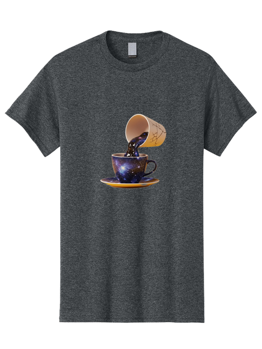Kintsugi-Tea-Cup Men'S Graphic Tee, 100% Cotton, Comfortable Casual Summer Wear, Machine Washable, Vintage Camera, Old Camera, Antique Camera, Black Camera, Classic Photography, Photography Equipment, Nostalgic Device, Film Camera, Camera Art Bam716
