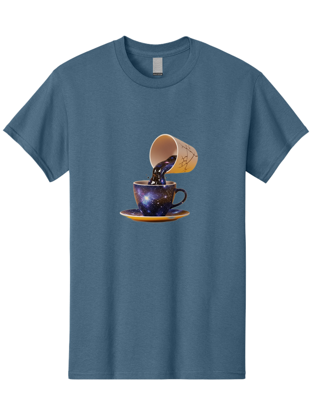 Kintsugi-Tea-Cup Men'S Graphic Tee, 100% Cotton, Comfortable Casual Summer Wear, Machine Washable, Vintage Camera, Old Camera, Antique Camera, Black Camera, Classic Photography, Photography Equipment, Nostalgic Device, Film Camera, Camera Art Bam716