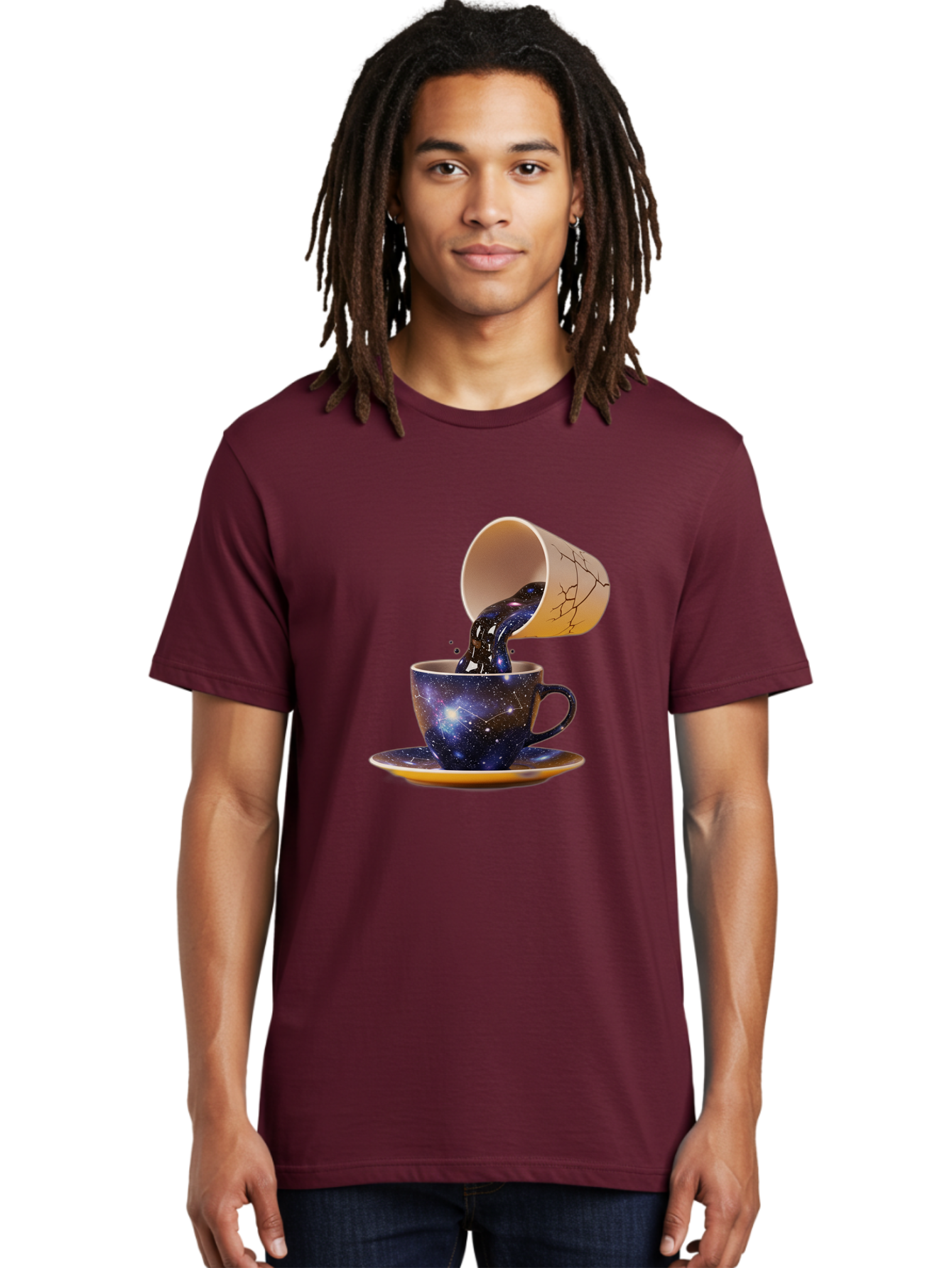 Kintsugi-Tea-Cup Men'S Graphic Tee, 100% Cotton, Comfortable Casual Summer Wear, Machine Washable, Vintage Camera, Old Camera, Antique Camera, Black Camera, Classic Photography, Photography Equipment, Nostalgic Device, Film Camera, Camera Art Bam716