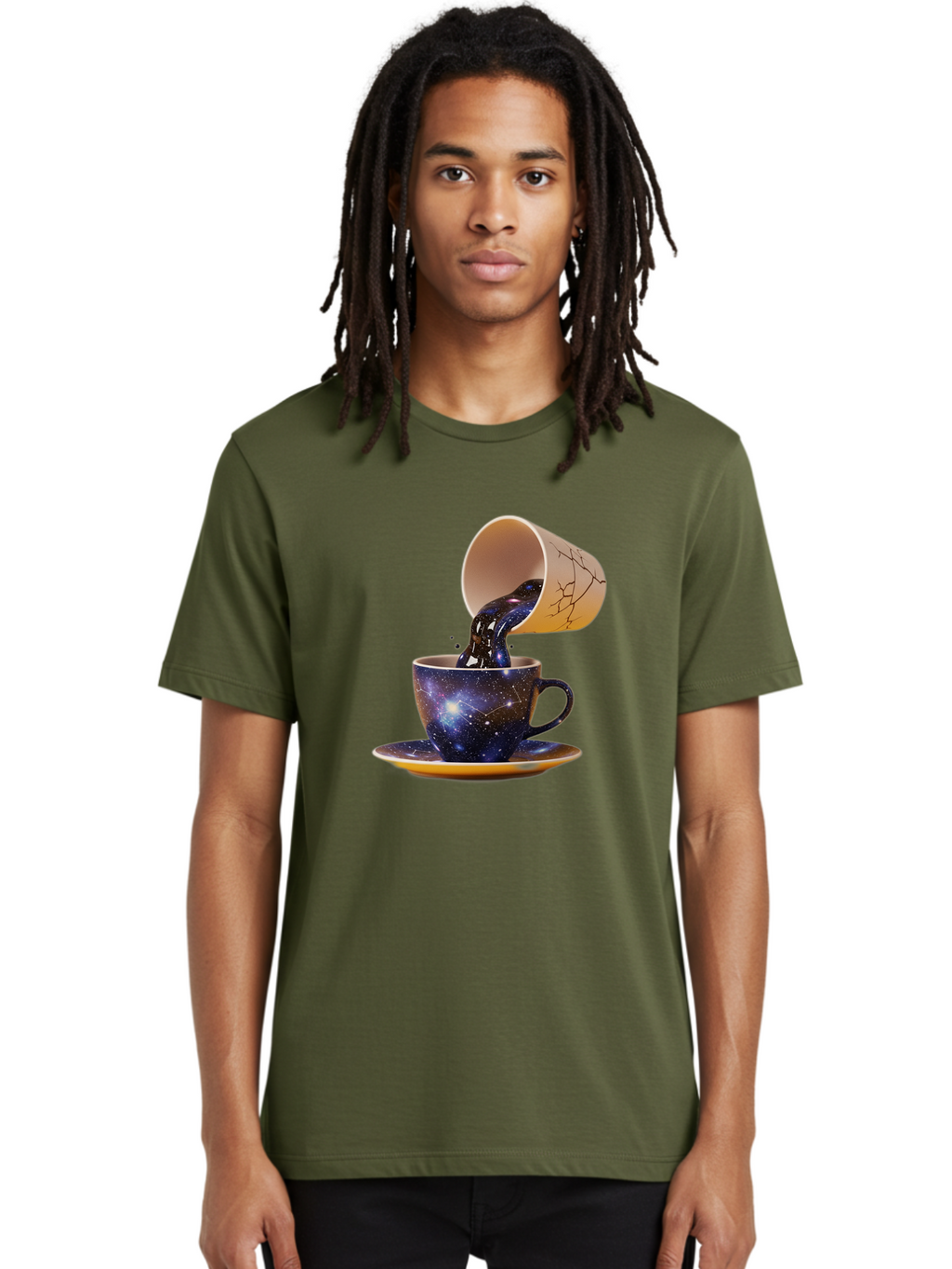 Kintsugi-Tea-Cup Men'S Graphic Tee, 100% Cotton, Comfortable Casual Summer Wear, Machine Washable, Vintage Camera, Old Camera, Antique Camera, Black Camera, Classic Photography, Photography Equipment, Nostalgic Device, Film Camera, Camera Art Bam716