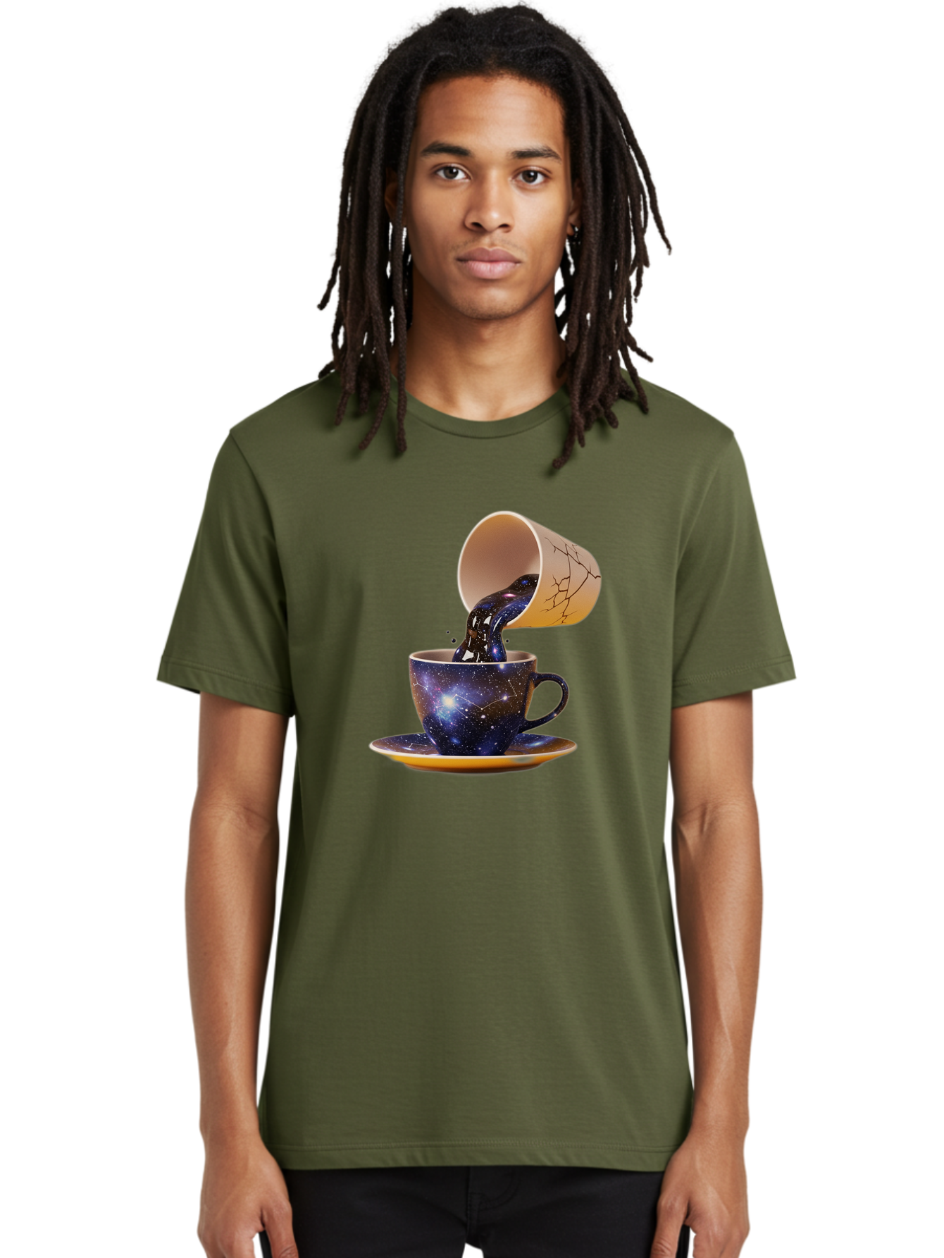 Kintsugi-Tea-Cup Men'S Graphic Tee, 100% Cotton, Comfortable Casual Summer Wear, Machine Washable, Vintage Camera, Old Camera, Antique Camera, Black Camera, Classic Photography, Photography Equipment, Nostalgic Device, Film Camera, Camera Art Bam716