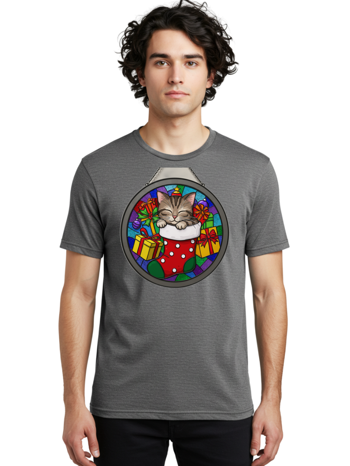 Kitten-In-Christmas-Stocking Men'S Graphic Tee, 100% Cotton, Comfortable Casual Summer Wear, Machine Washable, Vintage Camera, Old Camera, Antique Camera, Black Camera, Classic Photography, Photography Equipment, Nostalgic Device, Film Camera, Bam718