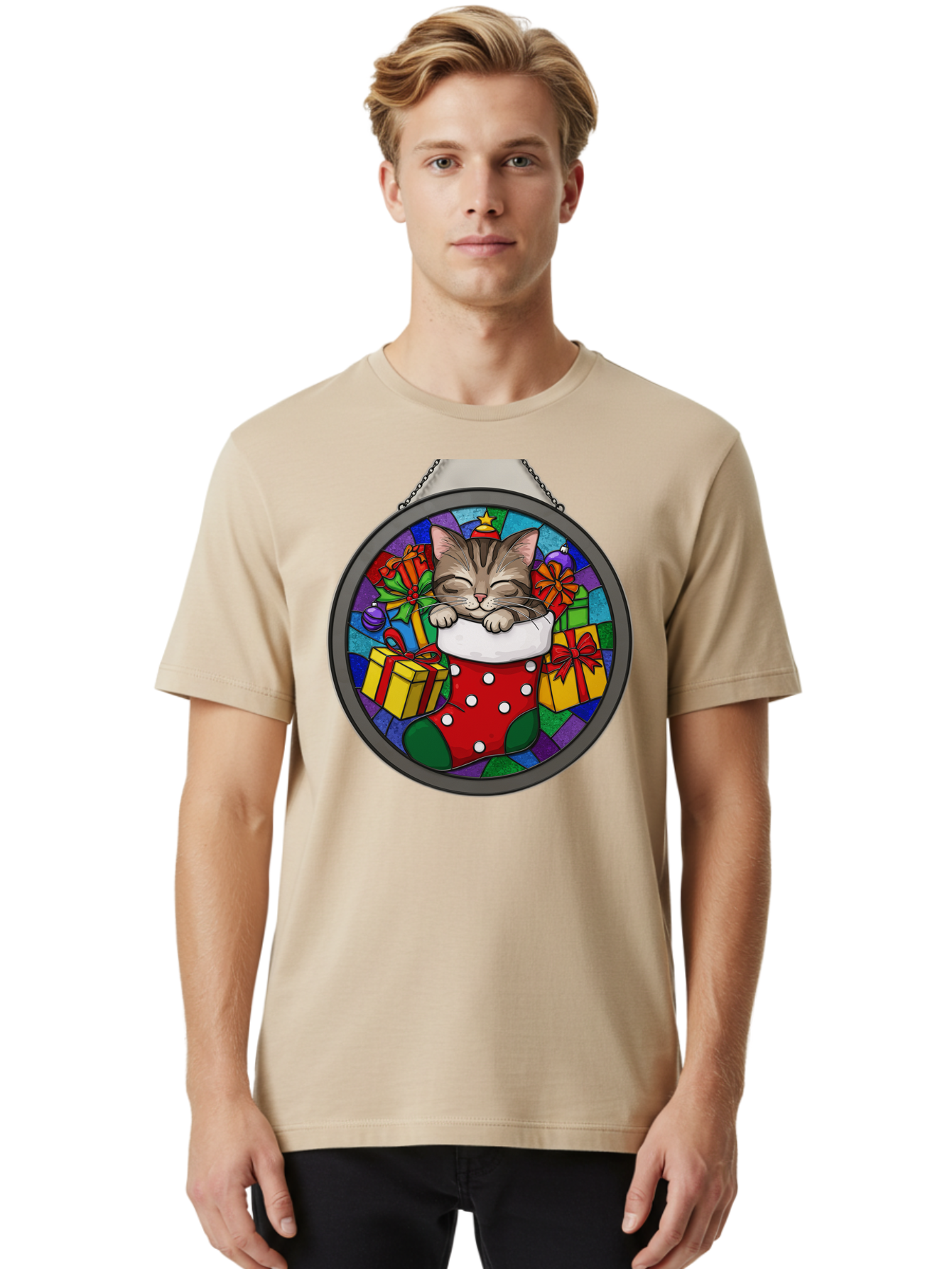 Kitten-In-Christmas-Stocking Men'S Graphic Tee, 100% Cotton, Comfortable Casual Summer Wear, Machine Washable, Vintage Camera, Old Camera, Antique Camera, Black Camera, Classic Photography, Photography Equipment, Nostalgic Device, Film Camera, Bam718