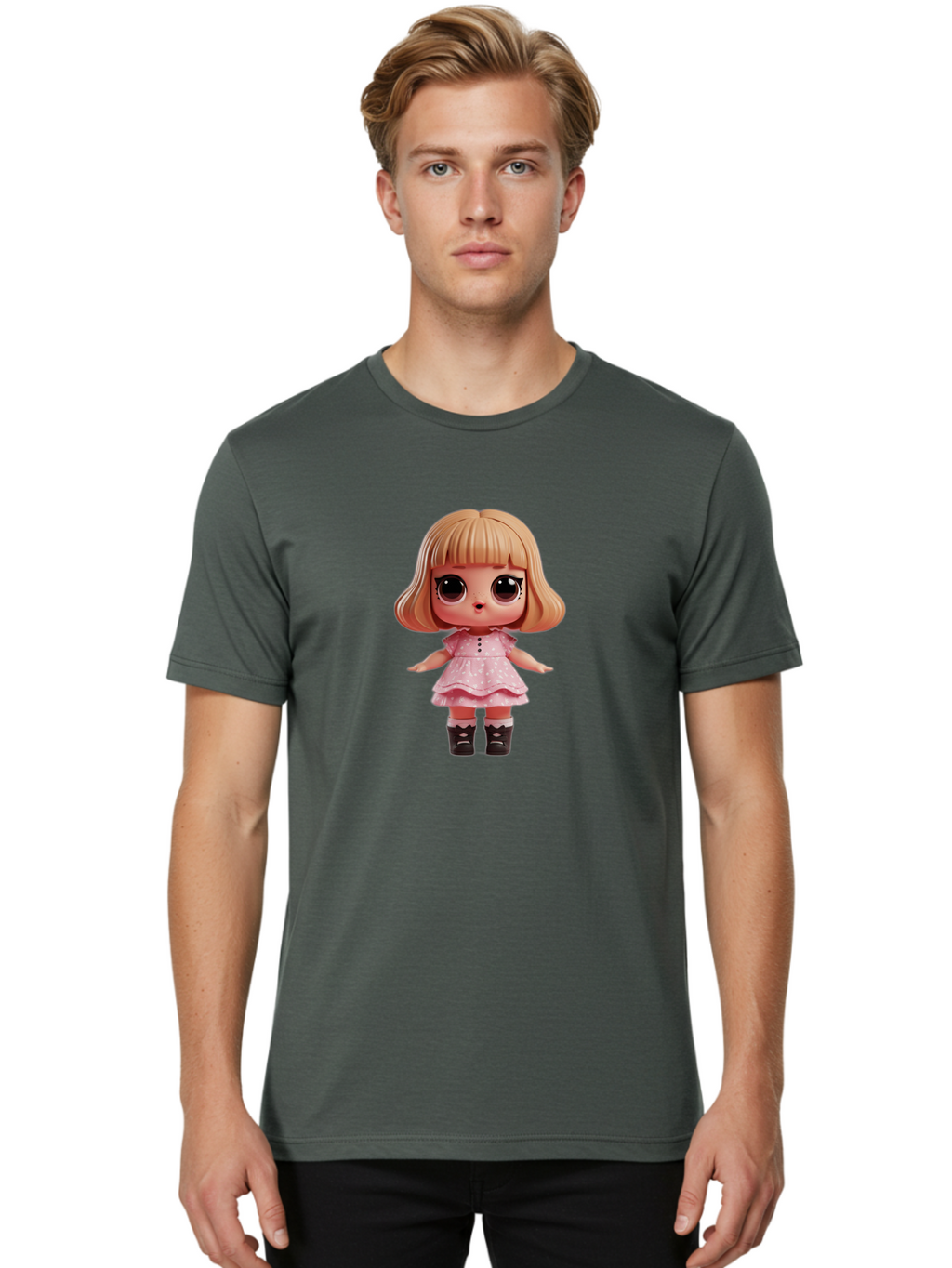 L-O-L-Surprise-Doll Men'S Graphic Tee, 100% Cotton, Comfortable Casual Summer Wear, Machine Washable, Vintage Camera, Old Camera, Antique Camera, Black Camera, Classic Photography, Photography Equipment, Nostalgic Device, Film Camera, Bam725