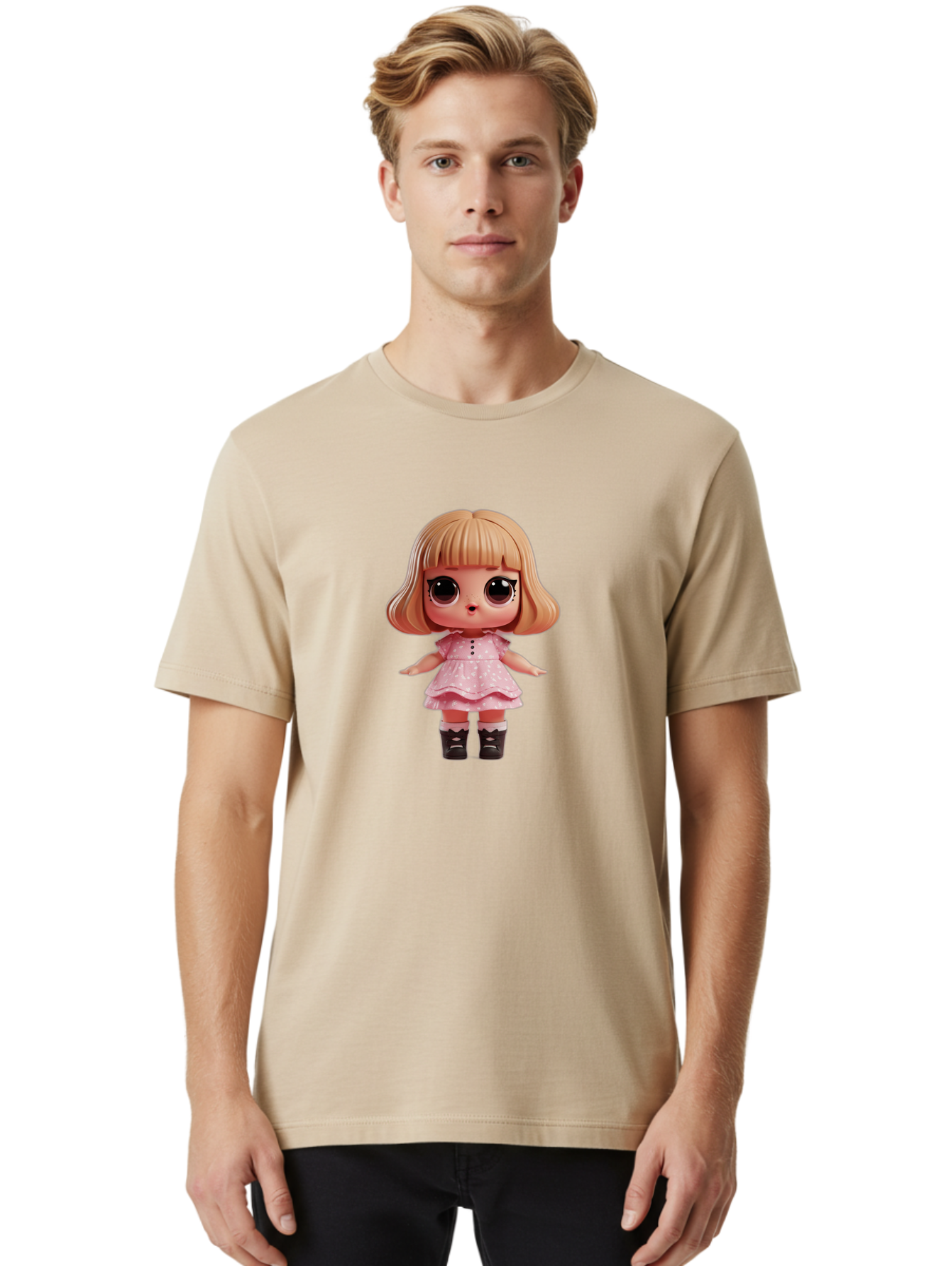 L-O-L-Surprise-Doll Men'S Graphic Tee, 100% Cotton, Comfortable Casual Summer Wear, Machine Washable, Vintage Camera, Old Camera, Antique Camera, Black Camera, Classic Photography, Photography Equipment, Nostalgic Device, Film Camera, Bam725