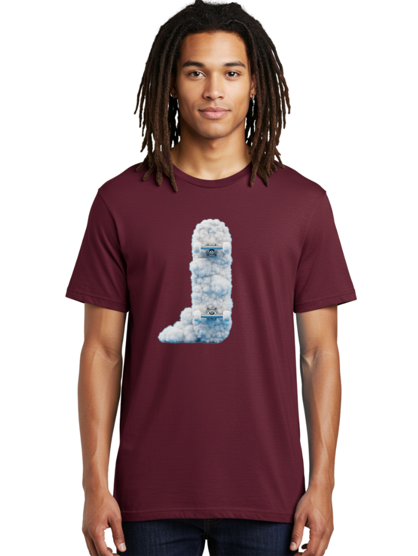 L-Shaped-Skateboards-In-Clouds Men'S Graphic Tee, 100% Cotton, Comfortable Casual Summer Wear, Machine Washable, Vintage Camera, Old Camera, Antique Camera, Black Camera, Classic Photography, Photography Equipment, Nostalgic Device, Bam726