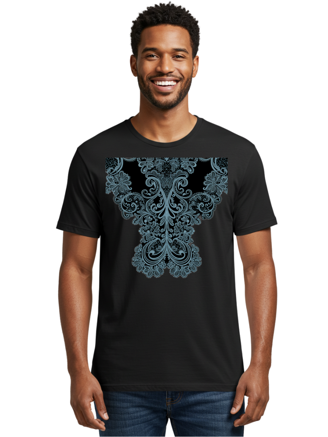 Lace-Trim Men'S Graphic Tee, 100% Cotton, Comfortable Casual Summer Wear, Machine Washable, Vintage Camera, Old Camera, Antique Camera, Black Camera, Classic Photography, Photography Equipment, Nostalgic Device, Film Camera, Camera Art Bam729