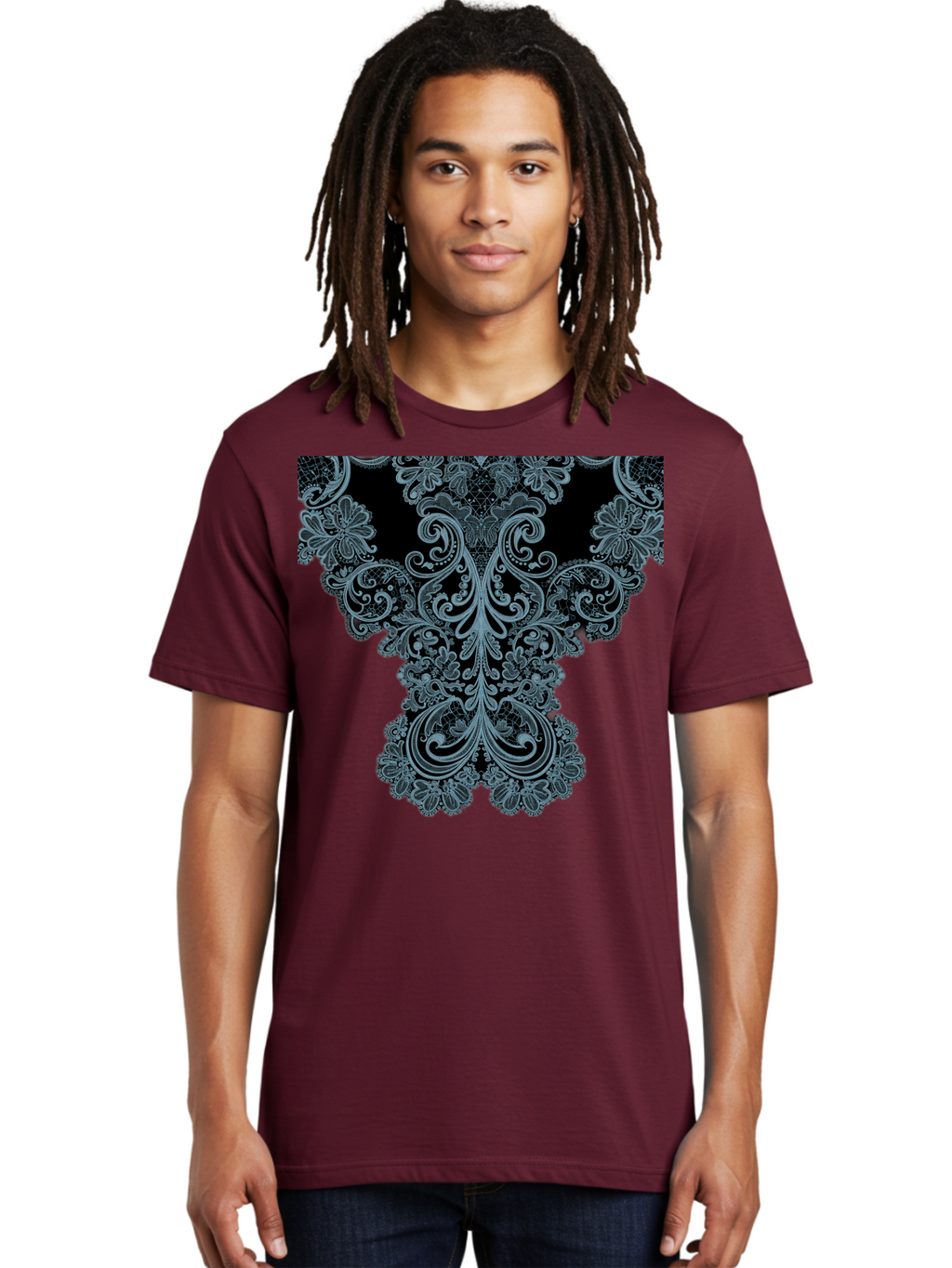 Lace-Trim Men'S Graphic Tee, 100% Cotton, Comfortable Casual Summer Wear, Machine Washable, Vintage Camera, Old Camera, Antique Camera, Black Camera, Classic Photography, Photography Equipment, Nostalgic Device, Film Camera, Camera Art Bam729