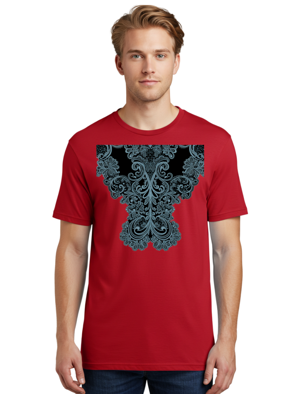 Lace-Trim Men'S Graphic Tee, 100% Cotton, Comfortable Casual Summer Wear, Machine Washable, Vintage Camera, Old Camera, Antique Camera, Black Camera, Classic Photography, Photography Equipment, Nostalgic Device, Film Camera, Camera Art Bam729