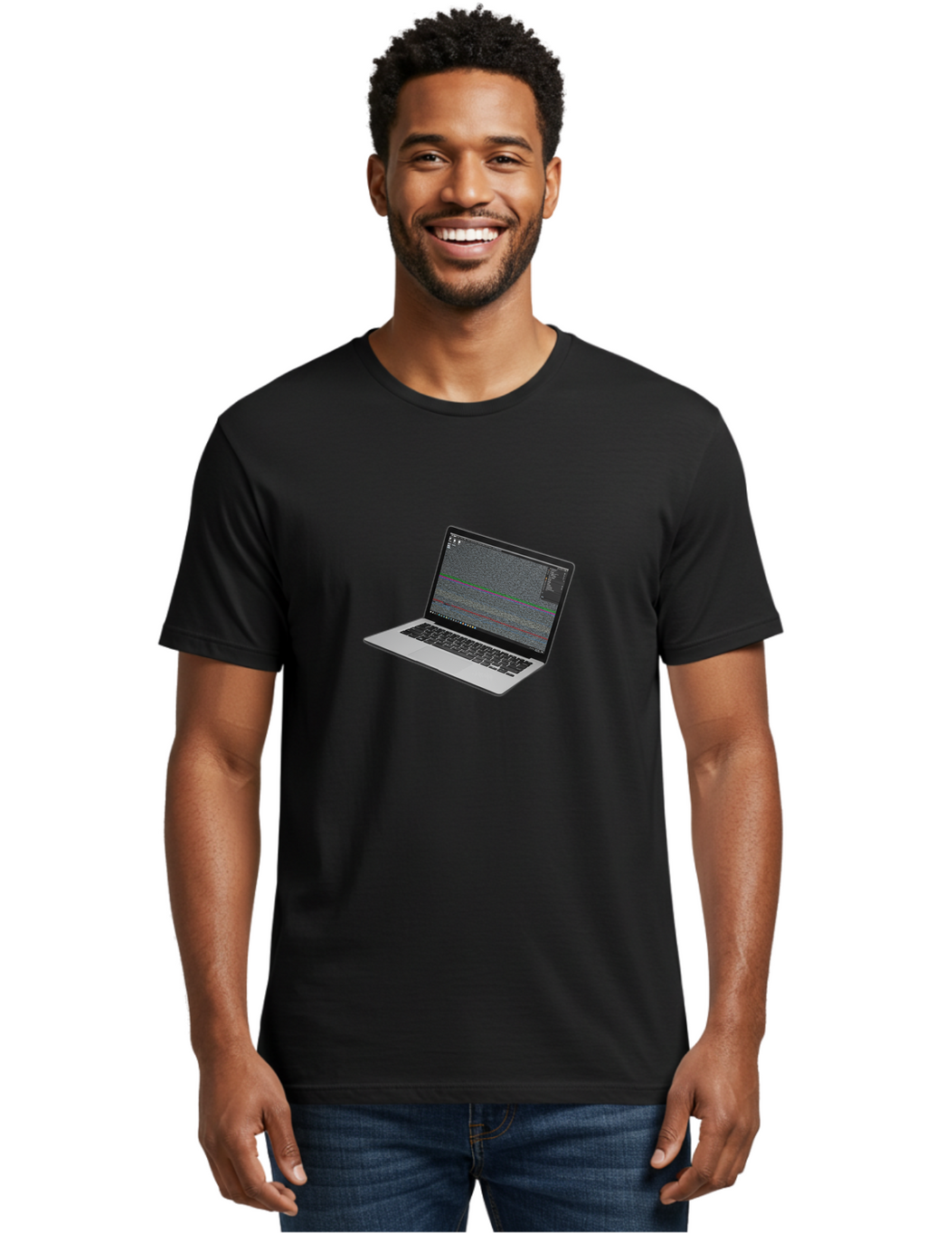 Laptop Men'S Graphic Tee, 100% Cotton, Comfortable Casual Summer Wear, Machine Washable, Vintage Camera, Old Camera, Antique Camera, Black Camera, Classic Photography, Photography Equipment, Nostalgic Device, Film Camera, Camera Art Bam731
