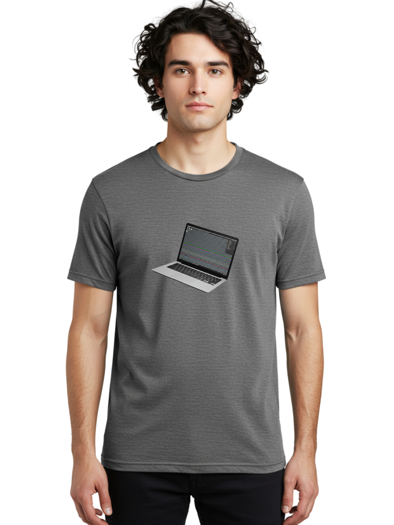Laptop Men'S Graphic Tee, 100% Cotton, Comfortable Casual Summer Wear, Machine Washable, Vintage Camera, Old Camera, Antique Camera, Black Camera, Classic Photography, Photography Equipment, Nostalgic Device, Film Camera, Camera Art Bam731