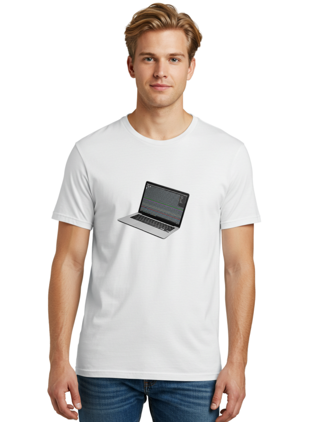 Laptop Men'S Graphic Tee, 100% Cotton, Comfortable Casual Summer Wear, Machine Washable, Vintage Camera, Old Camera, Antique Camera, Black Camera, Classic Photography, Photography Equipment, Nostalgic Device, Film Camera, Camera Art Bam731