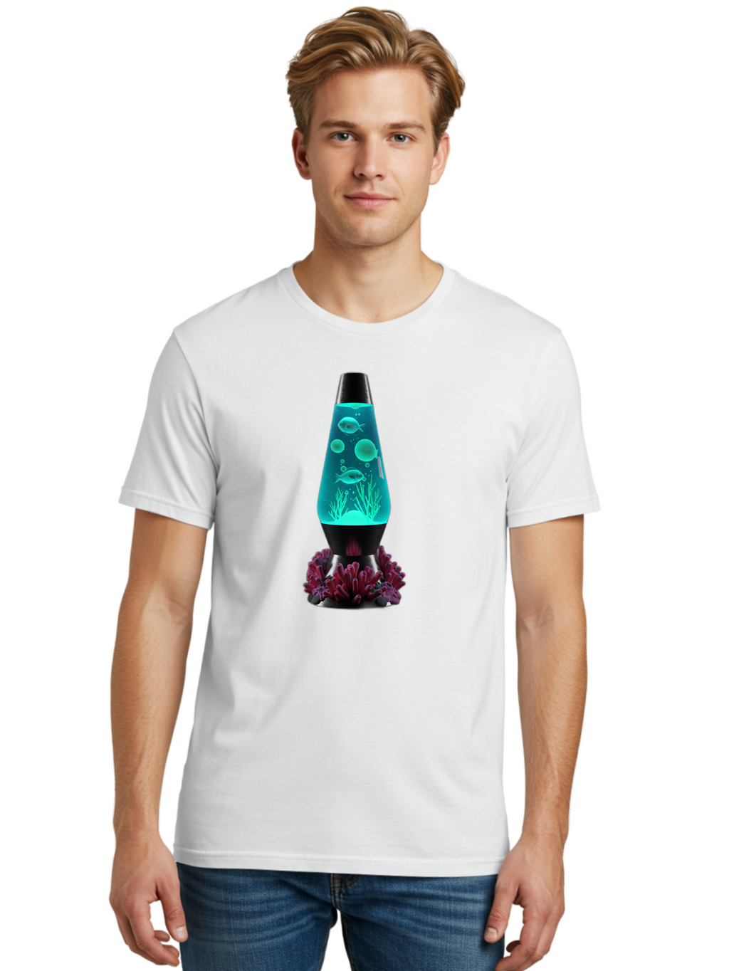 Lava-Lamp-8 Men'S Graphic Tee, 100% Cotton, Comfortable Casual Summer Wear, Machine Washable, Vintage Camera, Old Camera, Antique Camera, Black Camera, Classic Photography, Photography Equipment, Nostalgic Device, Film Camera, Camera Art Bam744