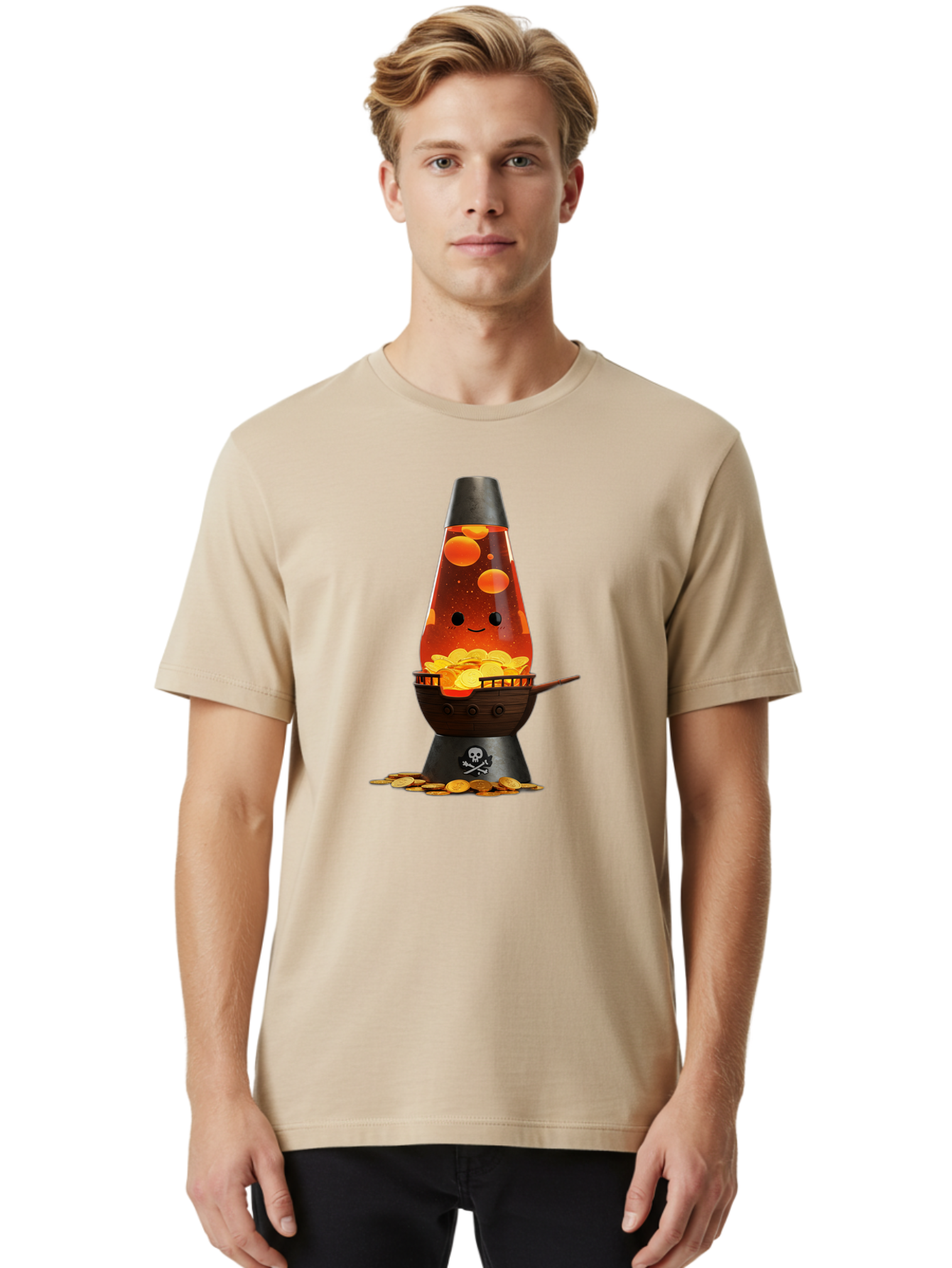 Lava-Lamp-Pirate-S-Treasure Men'S Graphic Tee, 100% Cotton, Comfortable Casual Summer Wear, Machine Washable, Vintage Camera, Old Camera, Antique Camera, Black Camera, Classic Photography, Photography Equipment, Nostalgic Device, Film Camera, Bam748