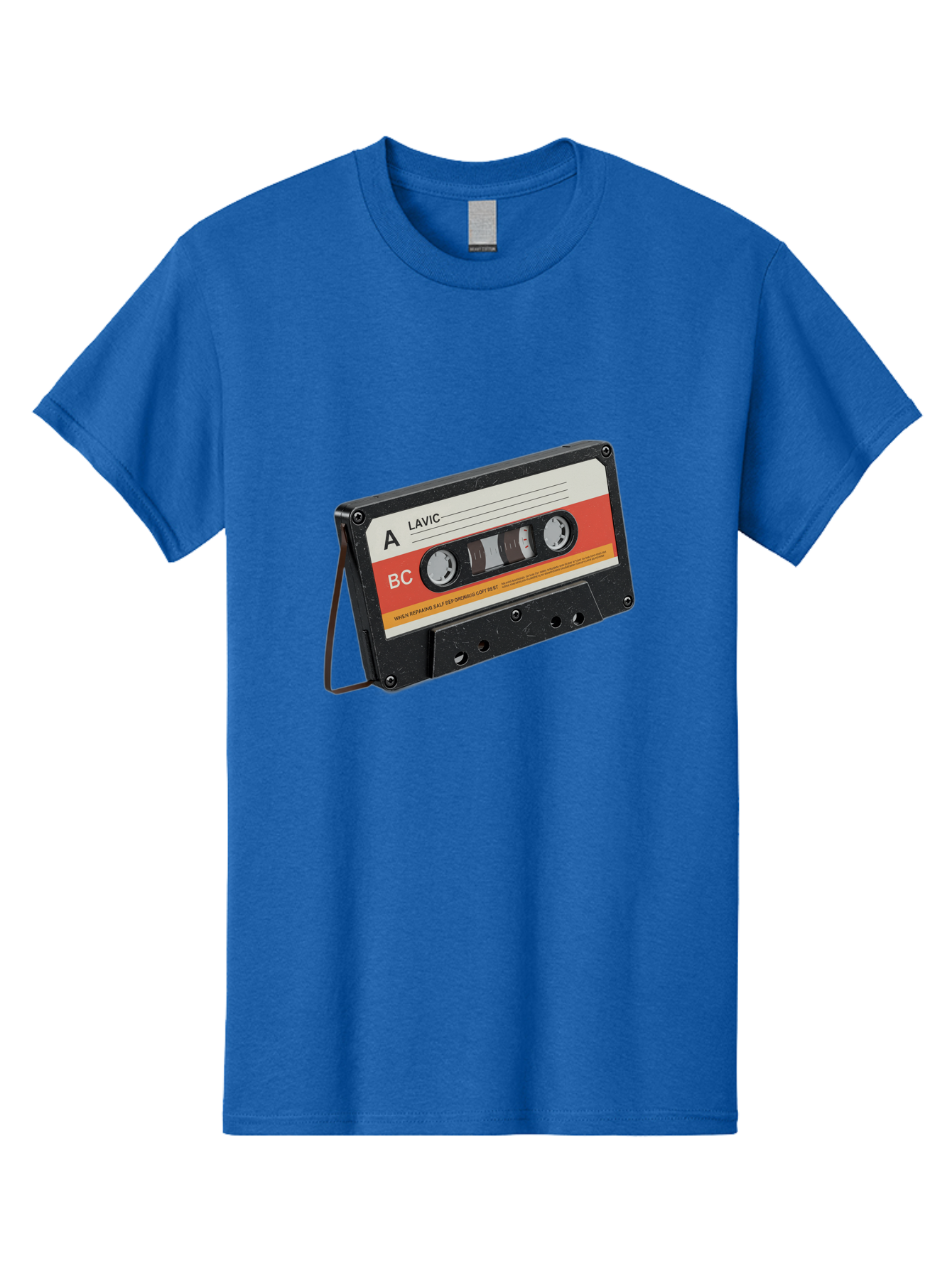 Lavic-Cassette-Tape Men'S Graphic Tee, 100% Cotton, Comfortable Casual Summer Wear, Machine Washable, Vintage Camera, Old Camera, Antique Camera, Black Camera, Classic Photography, Photography Equipment, Nostalgic Device, Film Camera, Bam751