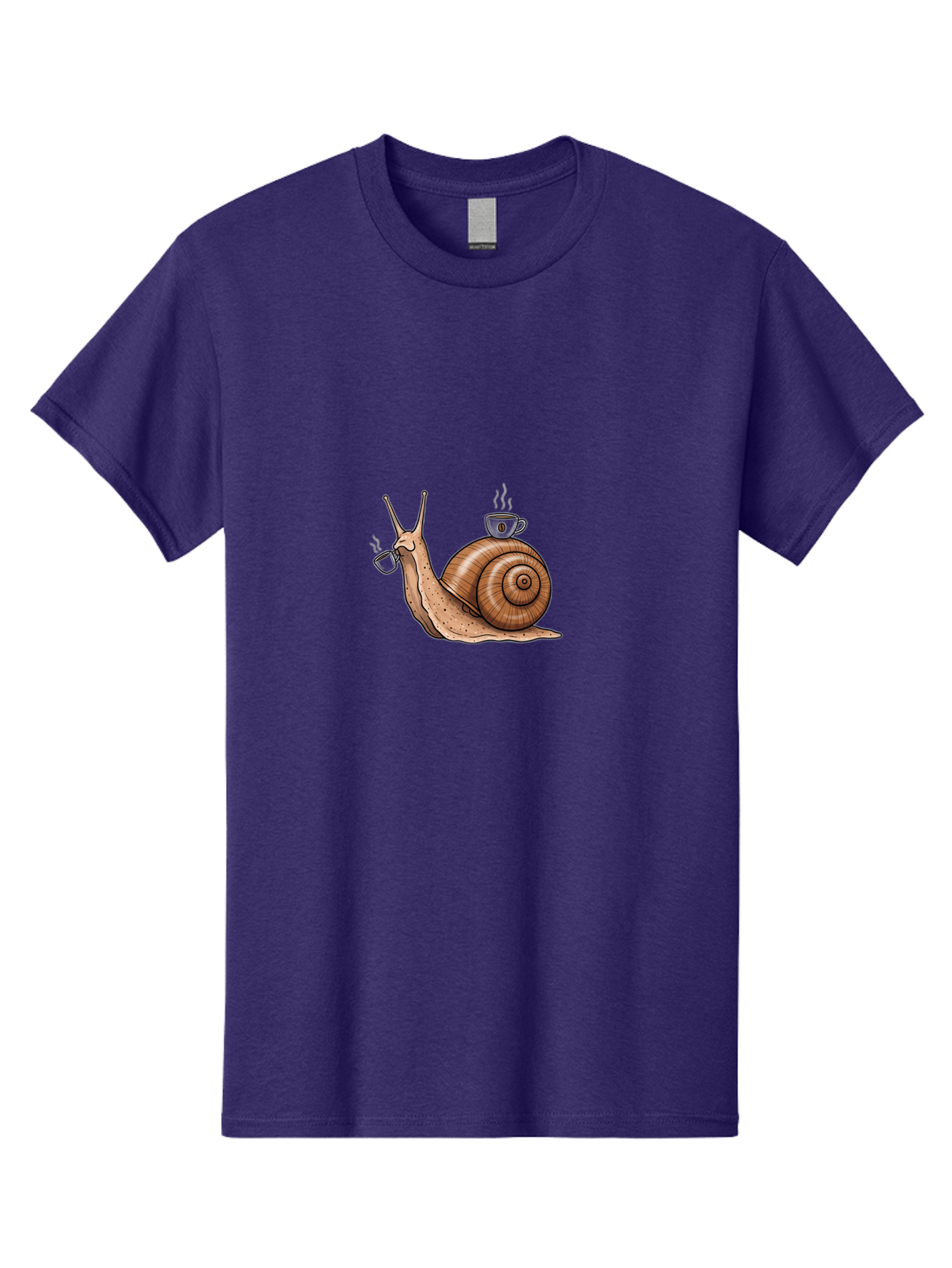 Lazy-Snail-With-Coffee-Mug-1 Men'S Graphic Tee, 100% Cotton, Comfortable Casual Summer Wear, Machine Washable, Vintage Camera, Old Camera, Antique Camera, Black Camera, Classic Photography, Photography Equipment, Nostalgic Device, Film Camera, Bam752