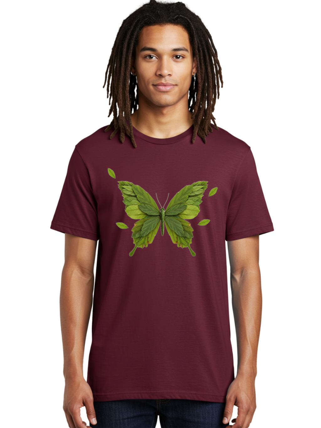 Leaf-Butterfly Men'S Graphic Tee, 100% Cotton, Comfortable Casual Summer Wear, Machine Washable, Vintage Camera, Old Camera, Antique Camera, Black Camera, Classic Photography, Photography Equipment, Nostalgic Device, Film Camera, Camera Art Bam753