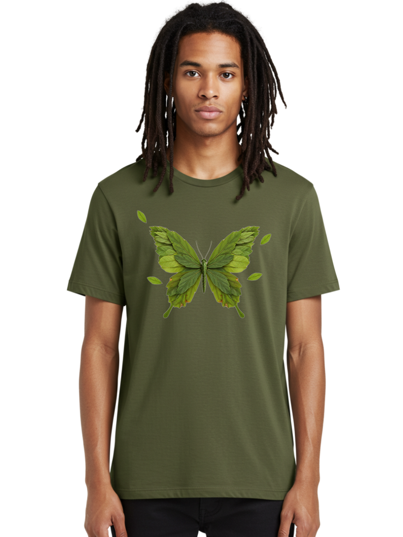 Leaf-Butterfly Men'S Graphic Tee, 100% Cotton, Comfortable Casual Summer Wear, Machine Washable, Vintage Camera, Old Camera, Antique Camera, Black Camera, Classic Photography, Photography Equipment, Nostalgic Device, Film Camera, Camera Art Bam753