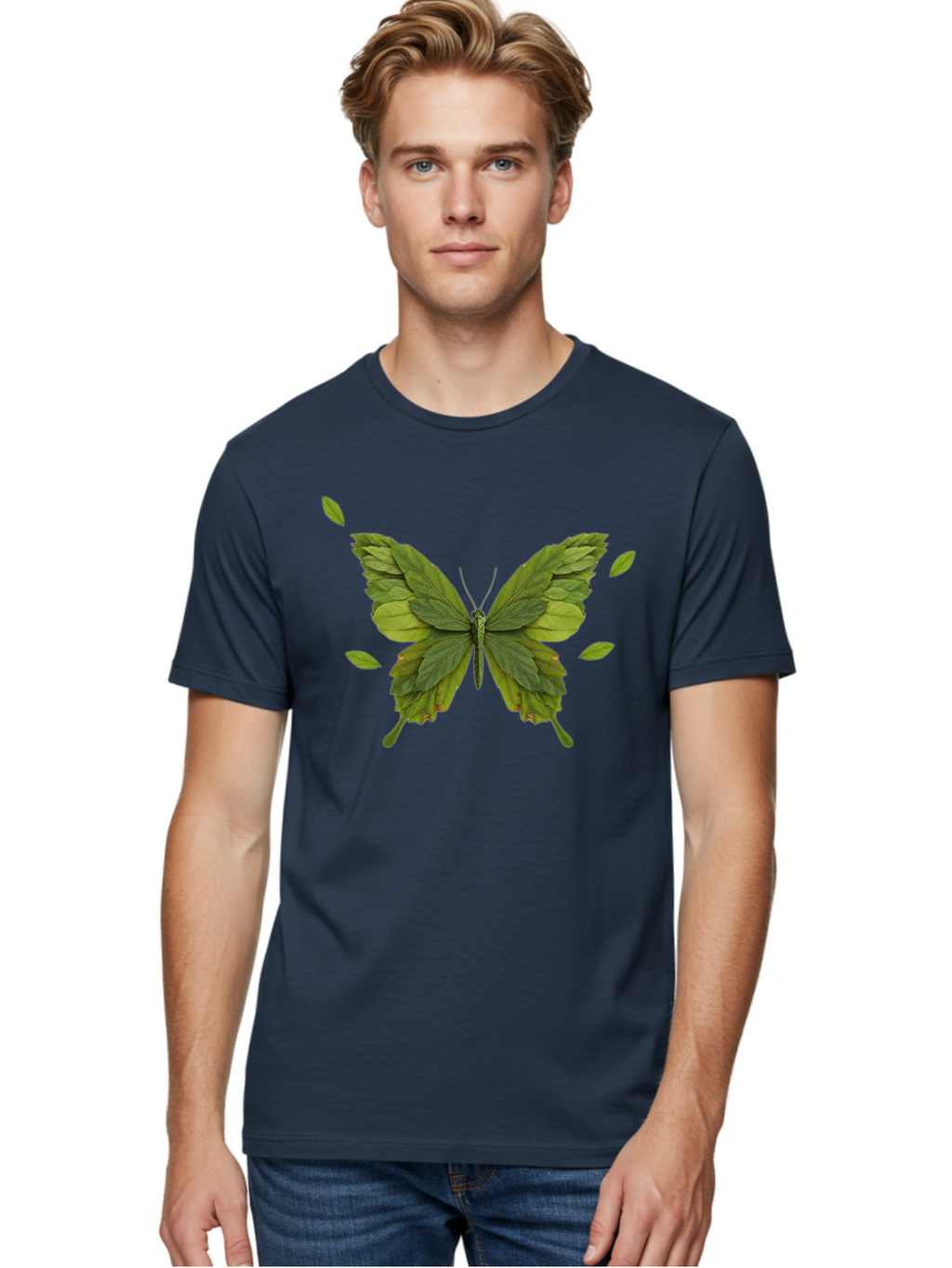 Leaf-Butterfly Men'S Graphic Tee, 100% Cotton, Comfortable Casual Summer Wear, Machine Washable, Vintage Camera, Old Camera, Antique Camera, Black Camera, Classic Photography, Photography Equipment, Nostalgic Device, Film Camera, Camera Art Bam753