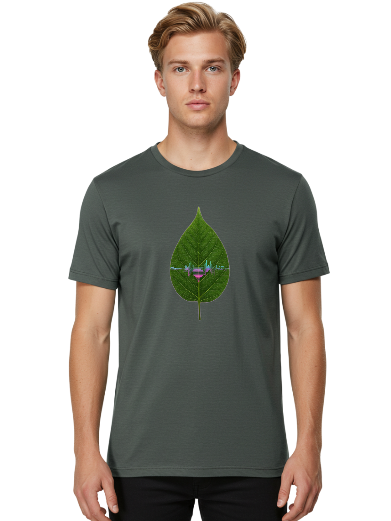 Leaf-Sound-Wave Men'S Graphic Tee, 100% Cotton, Comfortable Casual Summer Wear, Machine Washable, Vintage Camera, Old Camera, Antique Camera, Black Camera, Classic Photography, Photography Equipment, Nostalgic Device, Film Camera, Camera Art Bam754