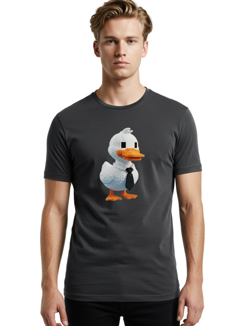 Lego-Duck Men'S Graphic Tee, 100% Cotton, Comfortable Casual Summer Wear, Machine Washable, Vintage Camera, Old Camera, Antique Camera, Black Camera, Classic Photography, Photography Equipment, Nostalgic Device, Film Camera, Camera Art Bam756