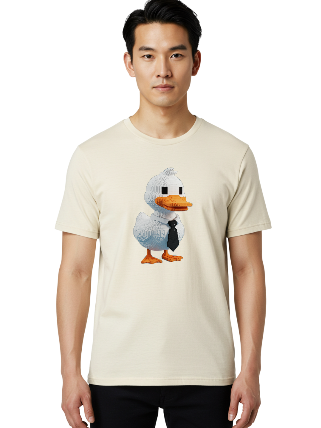 Lego-Duck Men'S Graphic Tee, 100% Cotton, Comfortable Casual Summer Wear, Machine Washable, Vintage Camera, Old Camera, Antique Camera, Black Camera, Classic Photography, Photography Equipment, Nostalgic Device, Film Camera, Camera Art Bam756