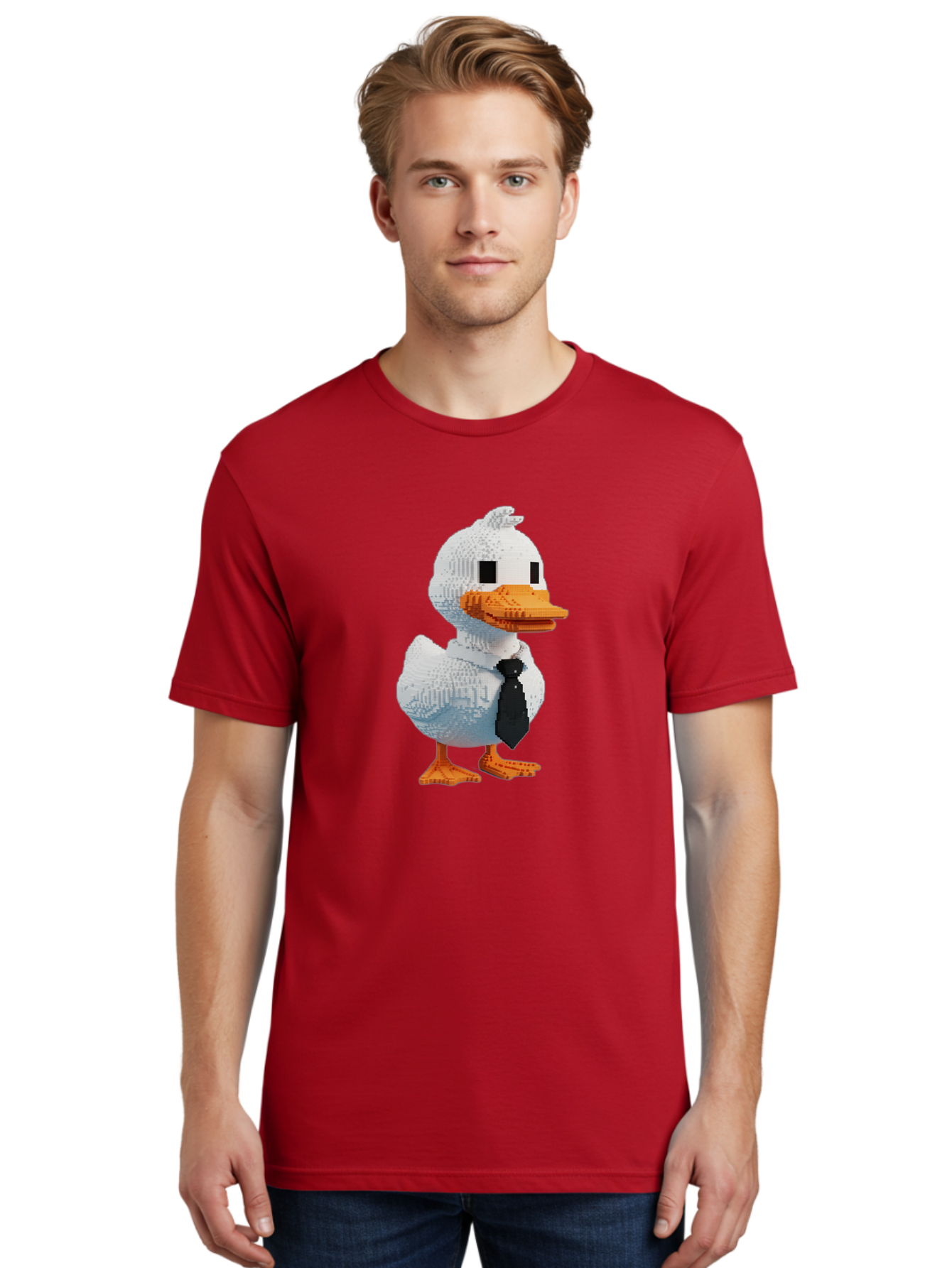 Lego-Duck Men'S Graphic Tee, 100% Cotton, Comfortable Casual Summer Wear, Machine Washable, Vintage Camera, Old Camera, Antique Camera, Black Camera, Classic Photography, Photography Equipment, Nostalgic Device, Film Camera, Camera Art Bam756