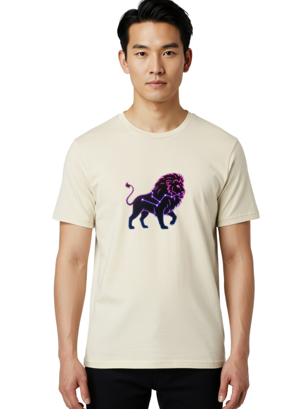 Leo-Constellation-Lion-1 Men'S Graphic Tee, 100% Cotton, Comfortable Casual Summer Wear, Machine Washable, Vintage Camera, Old Camera, Antique Camera, Black Camera, Classic Photography, Photography Equipment, Nostalgic Device, Film Camera, Bam759