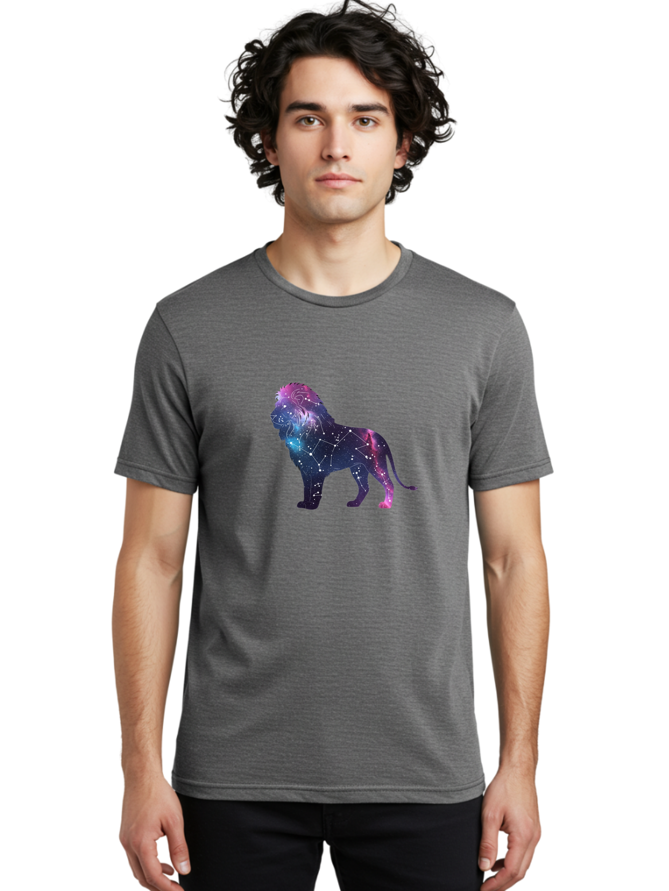 Leo-Constellation-Lion Men'S Graphic Tee, 100% Cotton, Comfortable Casual Summer Wear, Machine Washable, Vintage Camera, Old Camera, Antique Camera, Black Camera, Classic Photography, Photography Equipment, Nostalgic Device, Film Camera, Bam760