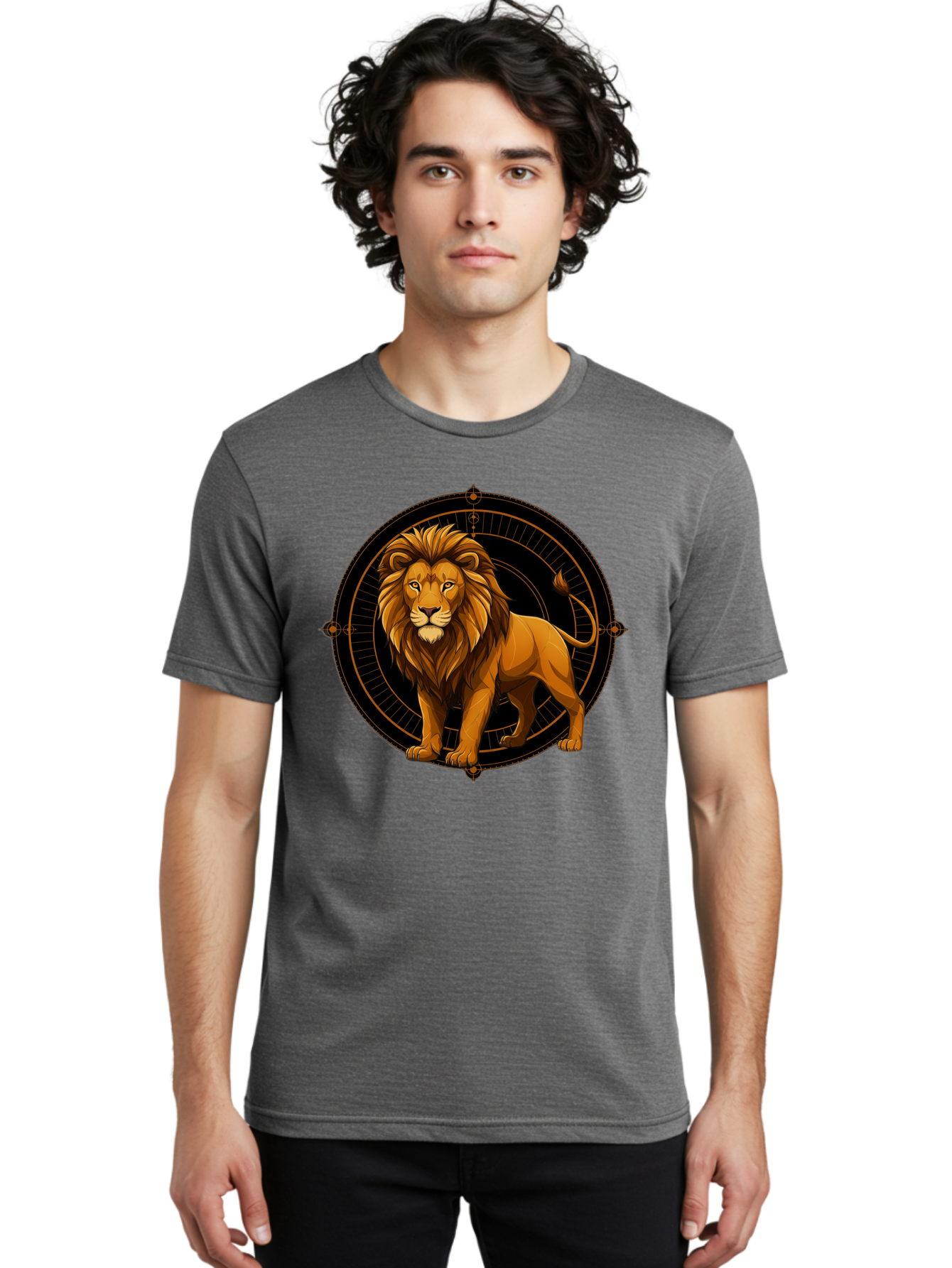 Leo-Zodiac-Sign Men'S Graphic Tee, 100% Cotton, Comfortable Casual Summer Wear, Machine Washable, Vintage Camera, Old Camera, Antique Camera, Black Camera, Classic Photography, Photography Equipment, Nostalgic Device, Film Camera, Camera Art Bam761