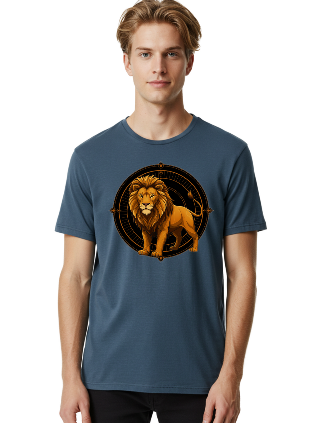 Leo-Zodiac-Sign Men'S Graphic Tee, 100% Cotton, Comfortable Casual Summer Wear, Machine Washable, Vintage Camera, Old Camera, Antique Camera, Black Camera, Classic Photography, Photography Equipment, Nostalgic Device, Film Camera, Camera Art Bam761