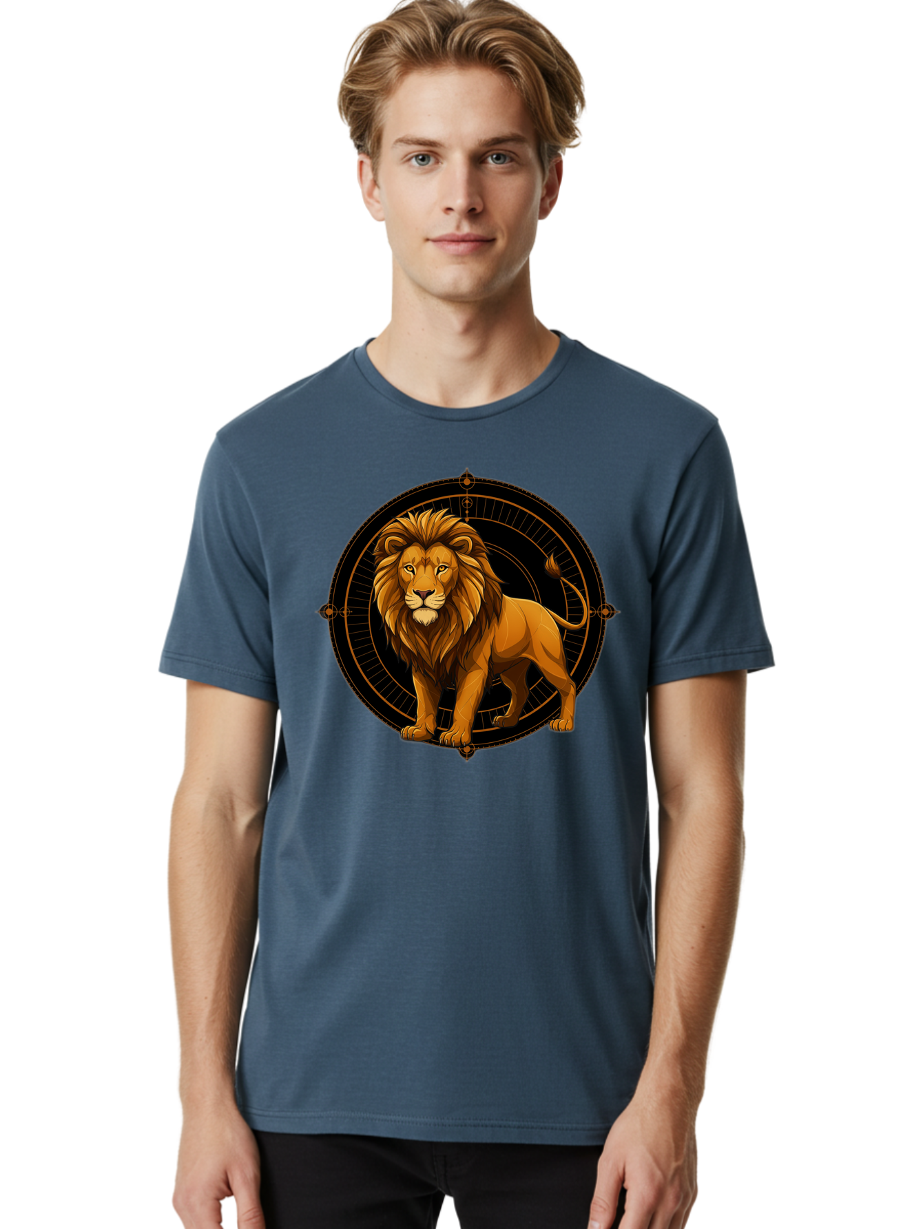 Leo-Zodiac-Sign Men'S Graphic Tee, 100% Cotton, Comfortable Casual Summer Wear, Machine Washable, Vintage Camera, Old Camera, Antique Camera, Black Camera, Classic Photography, Photography Equipment, Nostalgic Device, Film Camera, Camera Art Bam761