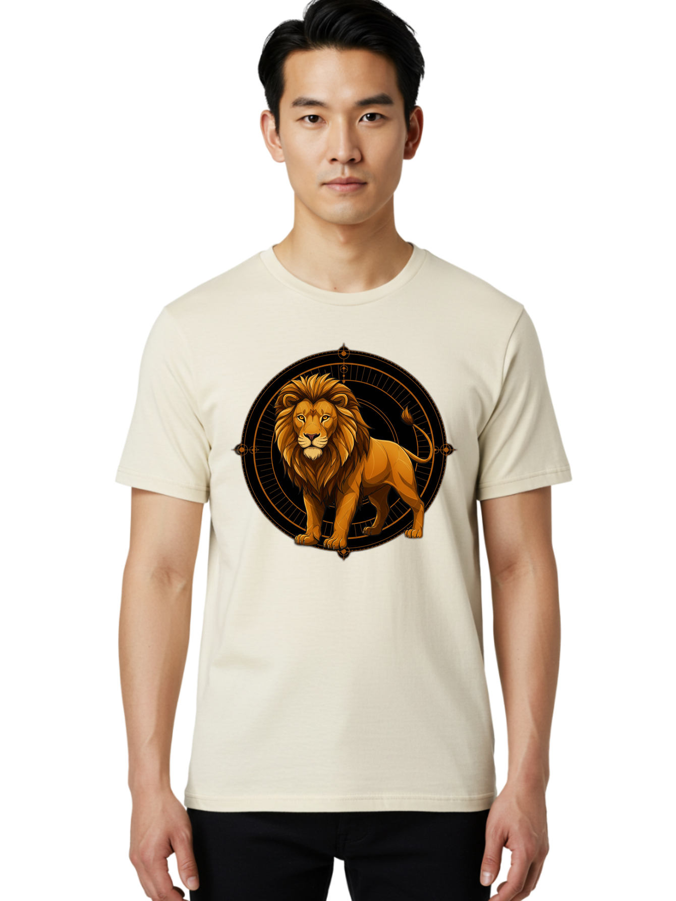 Leo-Zodiac-Sign Men'S Graphic Tee, 100% Cotton, Comfortable Casual Summer Wear, Machine Washable, Vintage Camera, Old Camera, Antique Camera, Black Camera, Classic Photography, Photography Equipment, Nostalgic Device, Film Camera, Camera Art Bam761