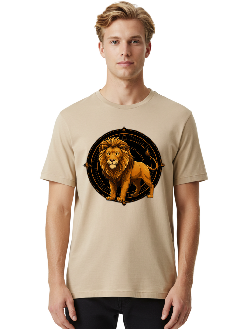 Leo-Zodiac-Sign Men'S Graphic Tee, 100% Cotton, Comfortable Casual Summer Wear, Machine Washable, Vintage Camera, Old Camera, Antique Camera, Black Camera, Classic Photography, Photography Equipment, Nostalgic Device, Film Camera, Camera Art Bam761