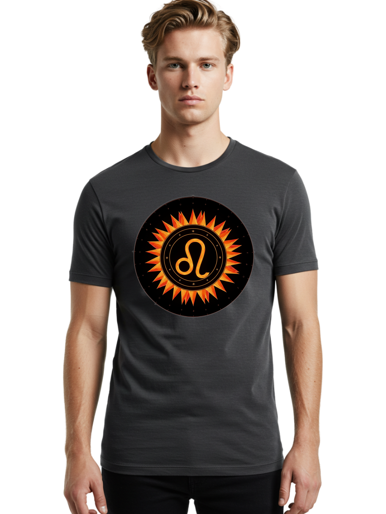 Leo-Zodiac-Symbol Men'S Graphic Tee, 100% Cotton, Comfortable Casual Summer Wear, Machine Washable, Vintage Camera, Old Camera, Antique Camera, Black Camera, Classic Photography, Photography Equipment, Nostalgic Device, Film Camera, Camera Art Bam762