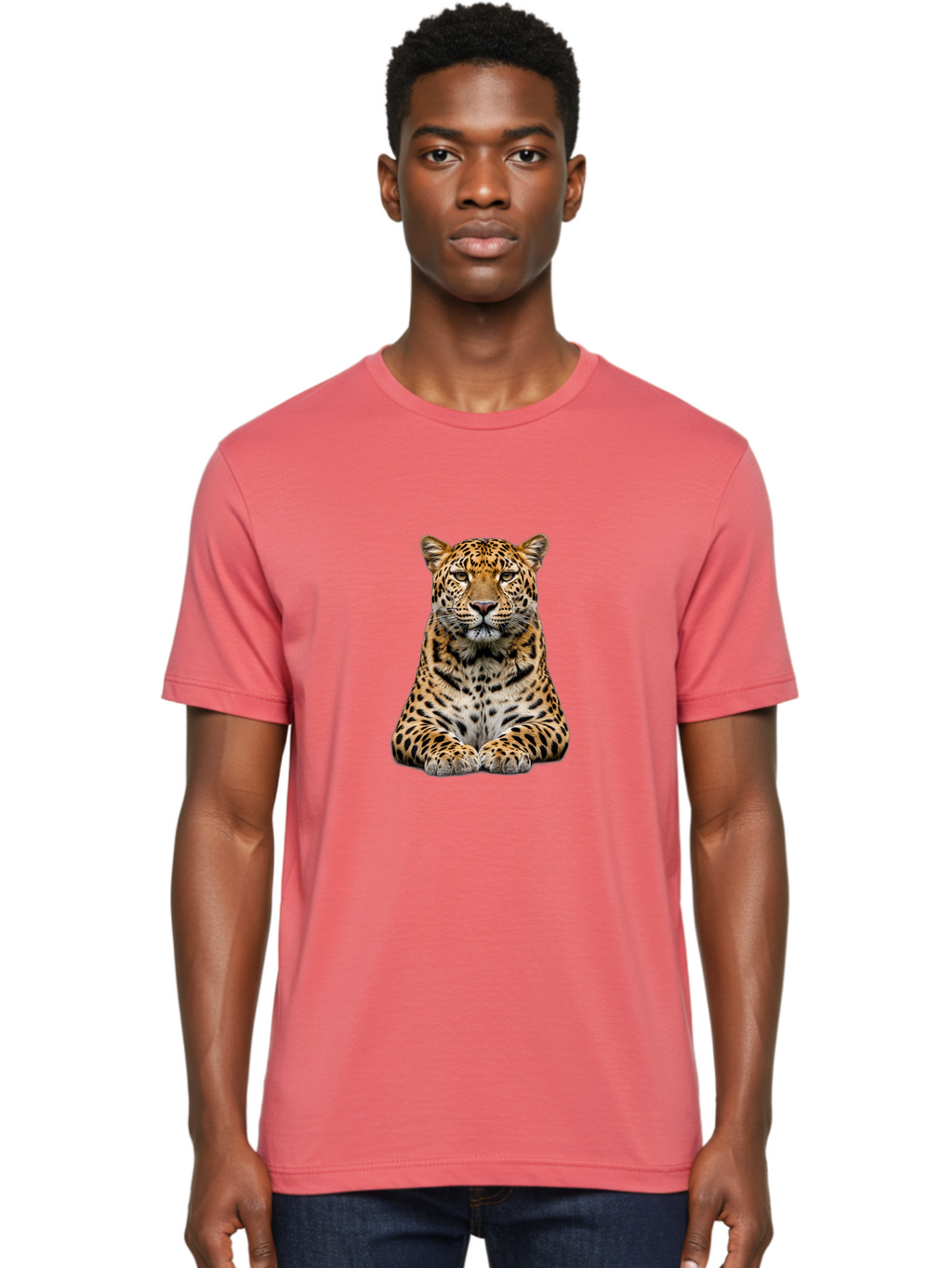 Leopard Men'S Graphic Tee, 100% Cotton, Comfortable Casual Summer Wear, Machine Washable, Vintage Camera, Old Camera, Antique Camera, Black Camera, Classic Photography, Photography Equipment, Nostalgic Device, Film Camera, Camera Art Bam763