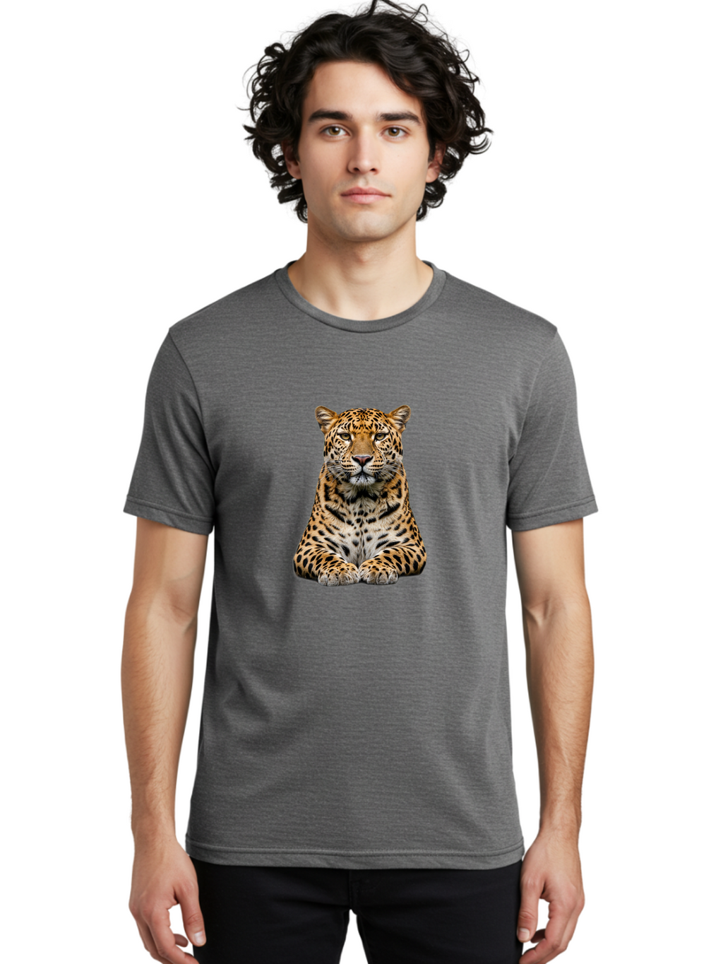 Leopard Men'S Graphic Tee, 100% Cotton, Comfortable Casual Summer Wear, Machine Washable, Vintage Camera, Old Camera, Antique Camera, Black Camera, Classic Photography, Photography Equipment, Nostalgic Device, Film Camera, Camera Art Bam763